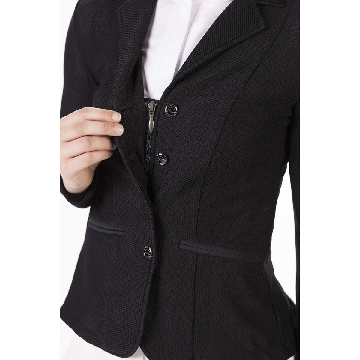 HKM Petite Veste de Concours Mesh Linda Noir