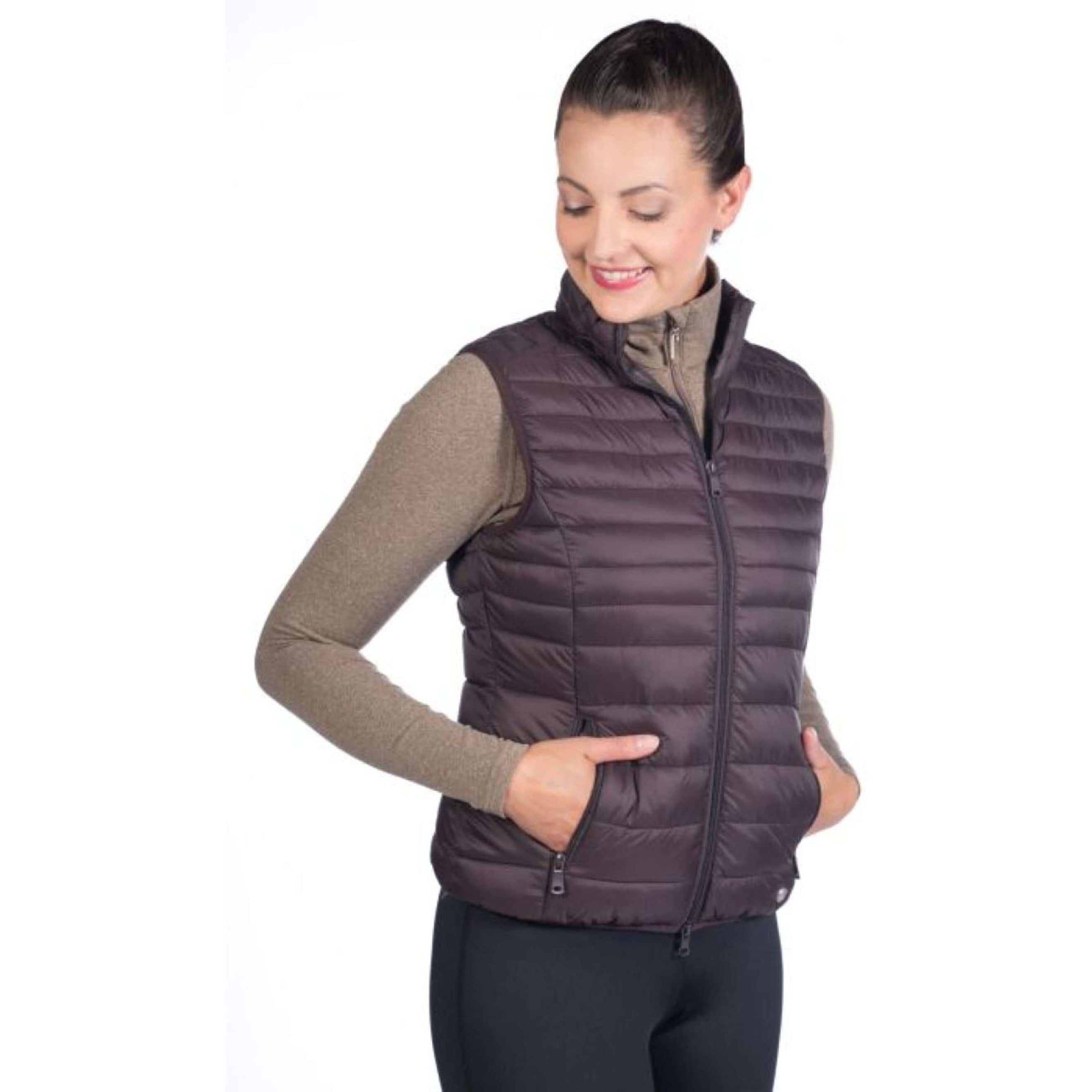 HKM Bodychauffant Lena Matelassé Marron foncé HKM Bodychauffant Lena Matelassé Marron foncé