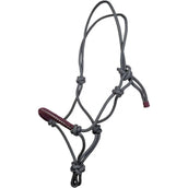 HKM Licol en Corde Strass Deko Gris foncé/Vigne