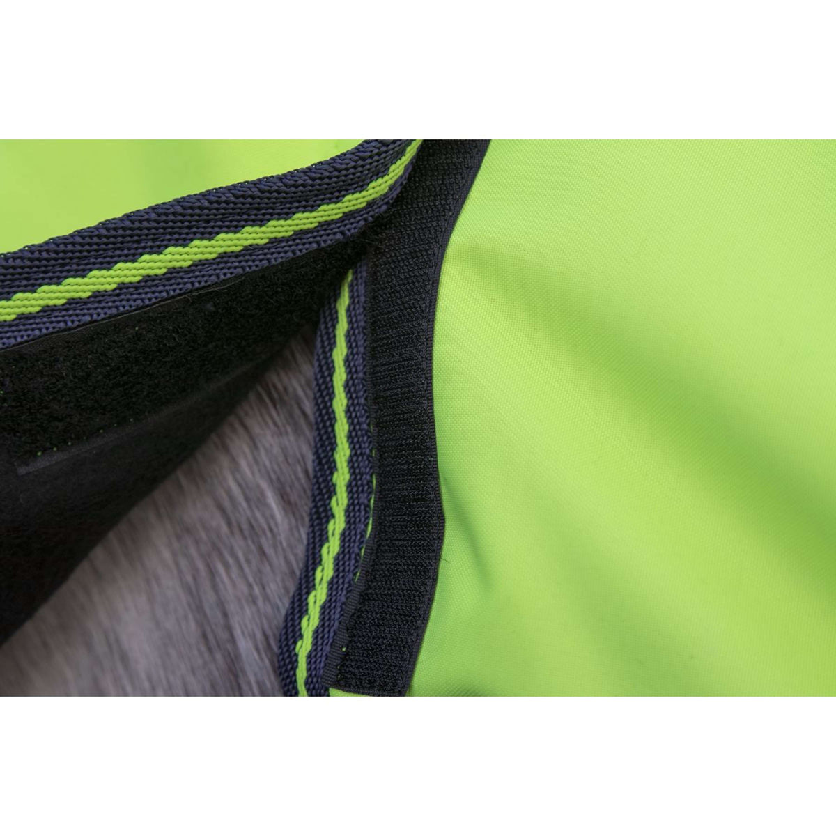 HKM Couvre-reins avec Couvre-cou Amovible Néon Jaune