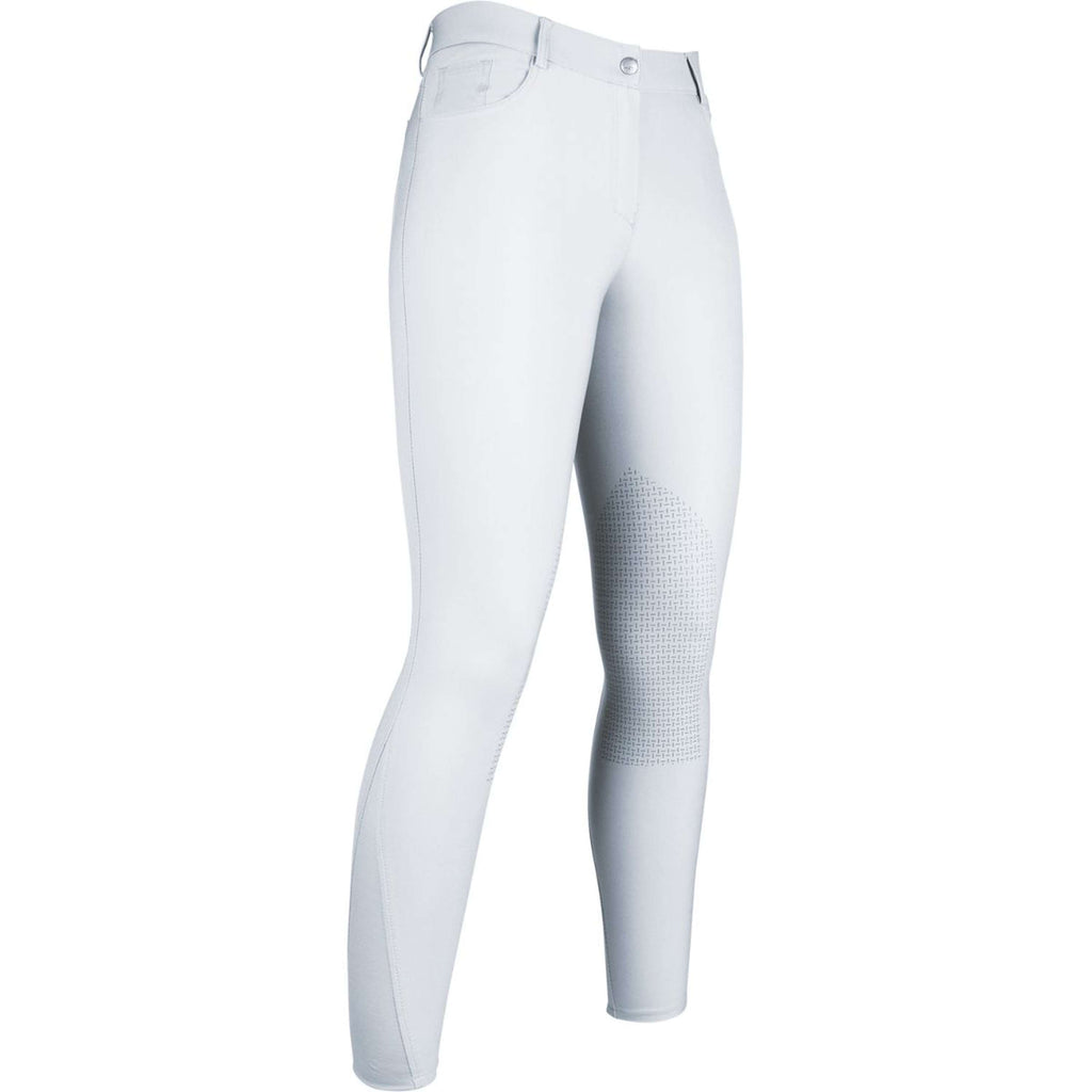 HKM Pantalon d'Équitation Sunshine Competition Silicone Genouillères Kids Blanc