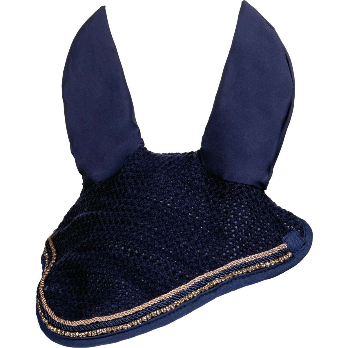 HKM Bonnet Anti-Mouches Rosegold Glamour Bleu foncé/RoseOr