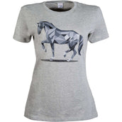 HKM T-Shirt Graphical Horse Gris clair/Melange