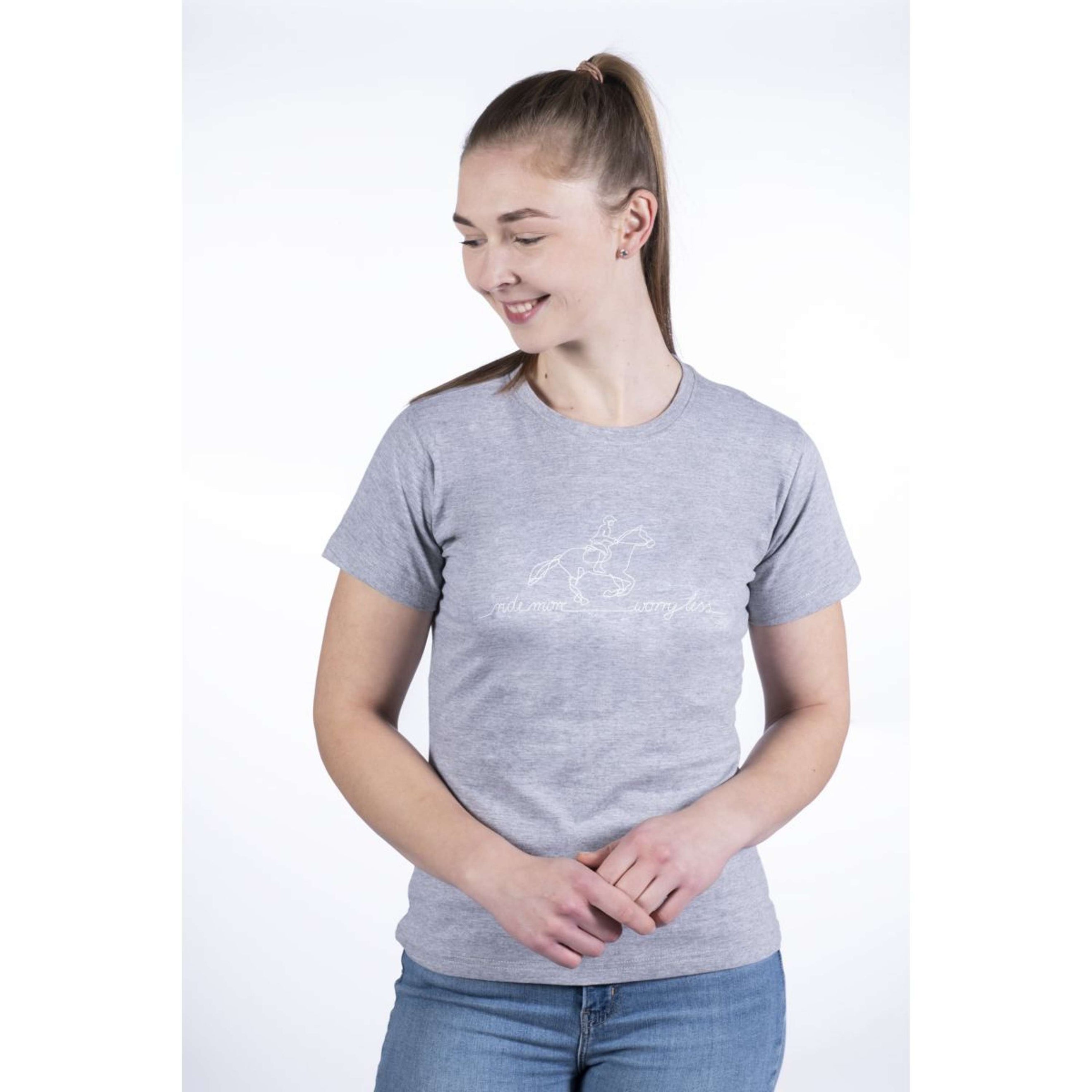 HKM T-Shirt Ride More Gris clair/Melange HKM T-Shirt Ride More Gris clair/Melange