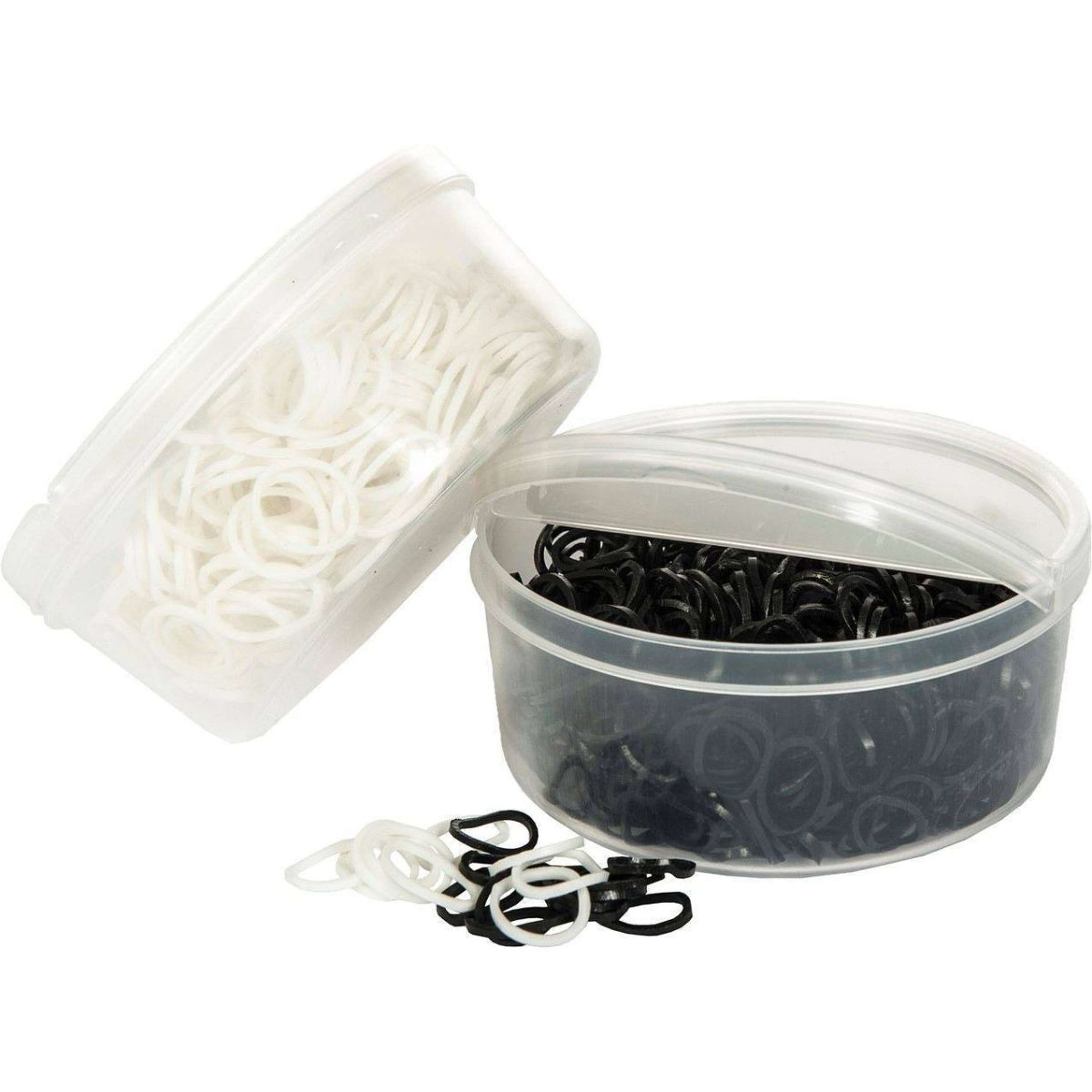 HKM Élastiques pour le Tressage 500pc Blanc HKM Élastiques pour le Tressage 500pc Blanc