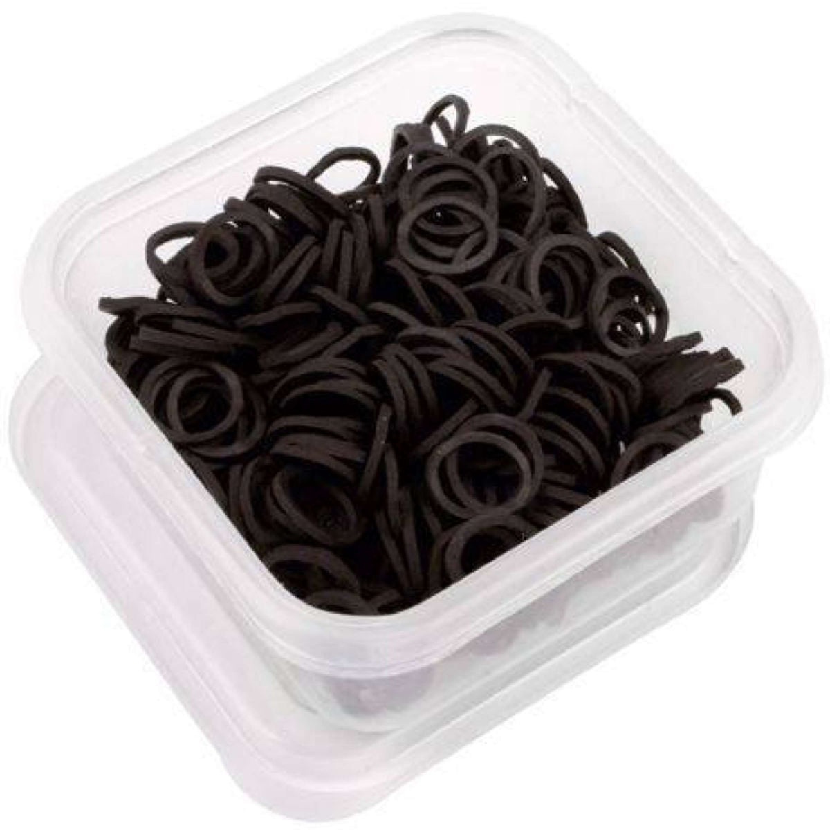 HKM Élastiques pour le Tressage 500pc Noir