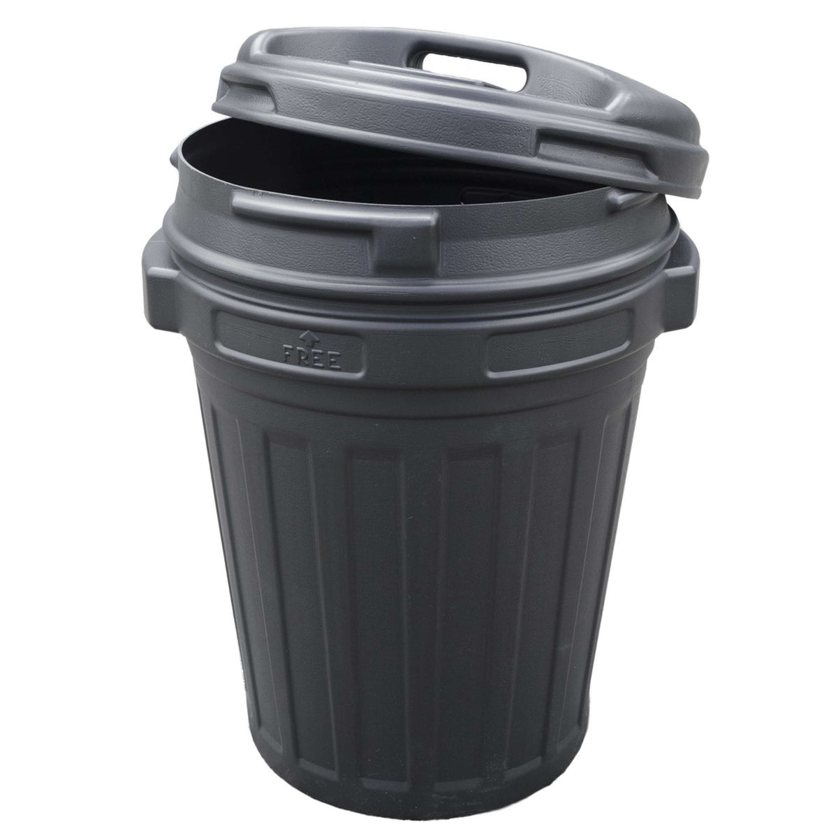 Tonneau à Nourriture avec Fermeture Pivotante 70L Noir