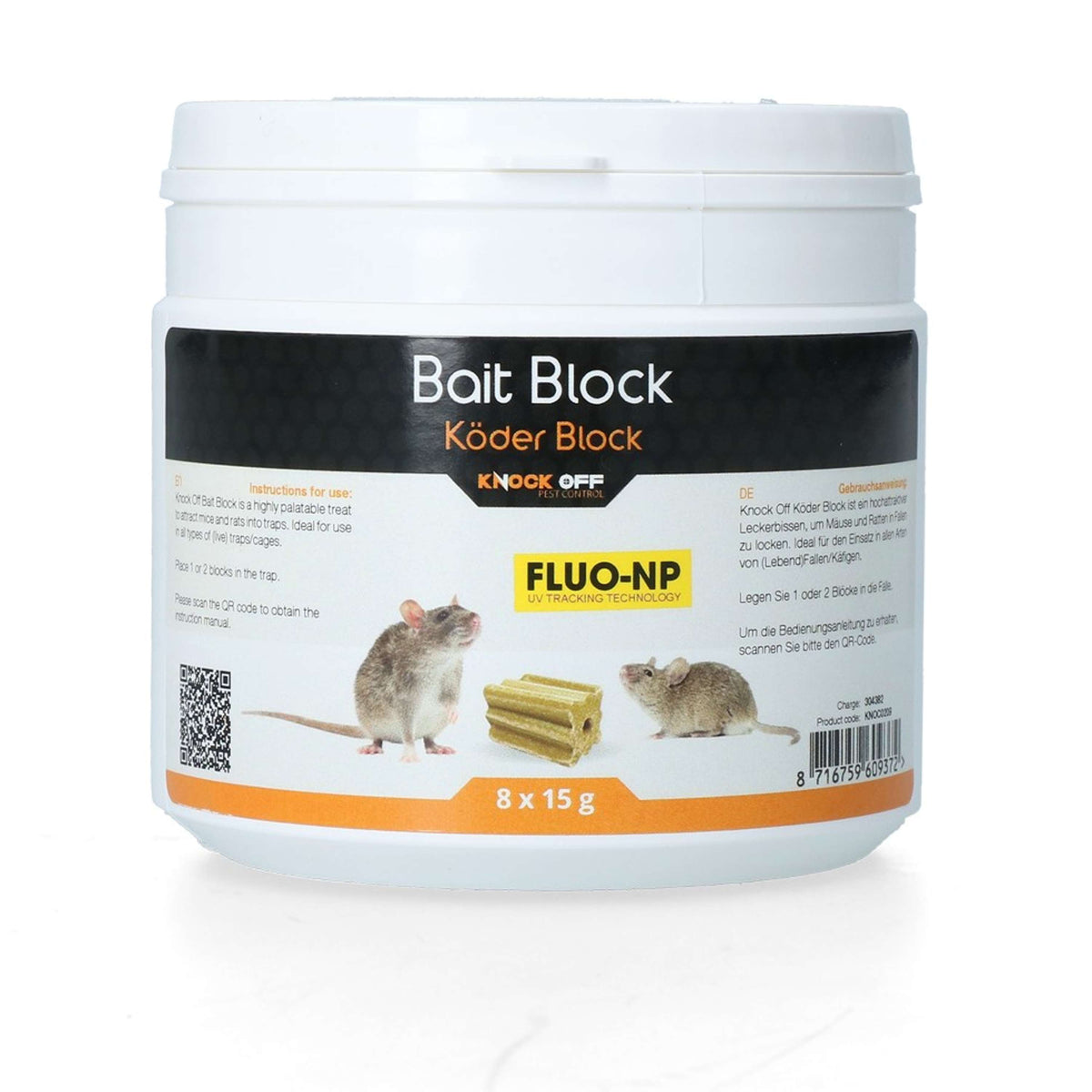 Knock Off Bloc de leurres pour les souris et les rats