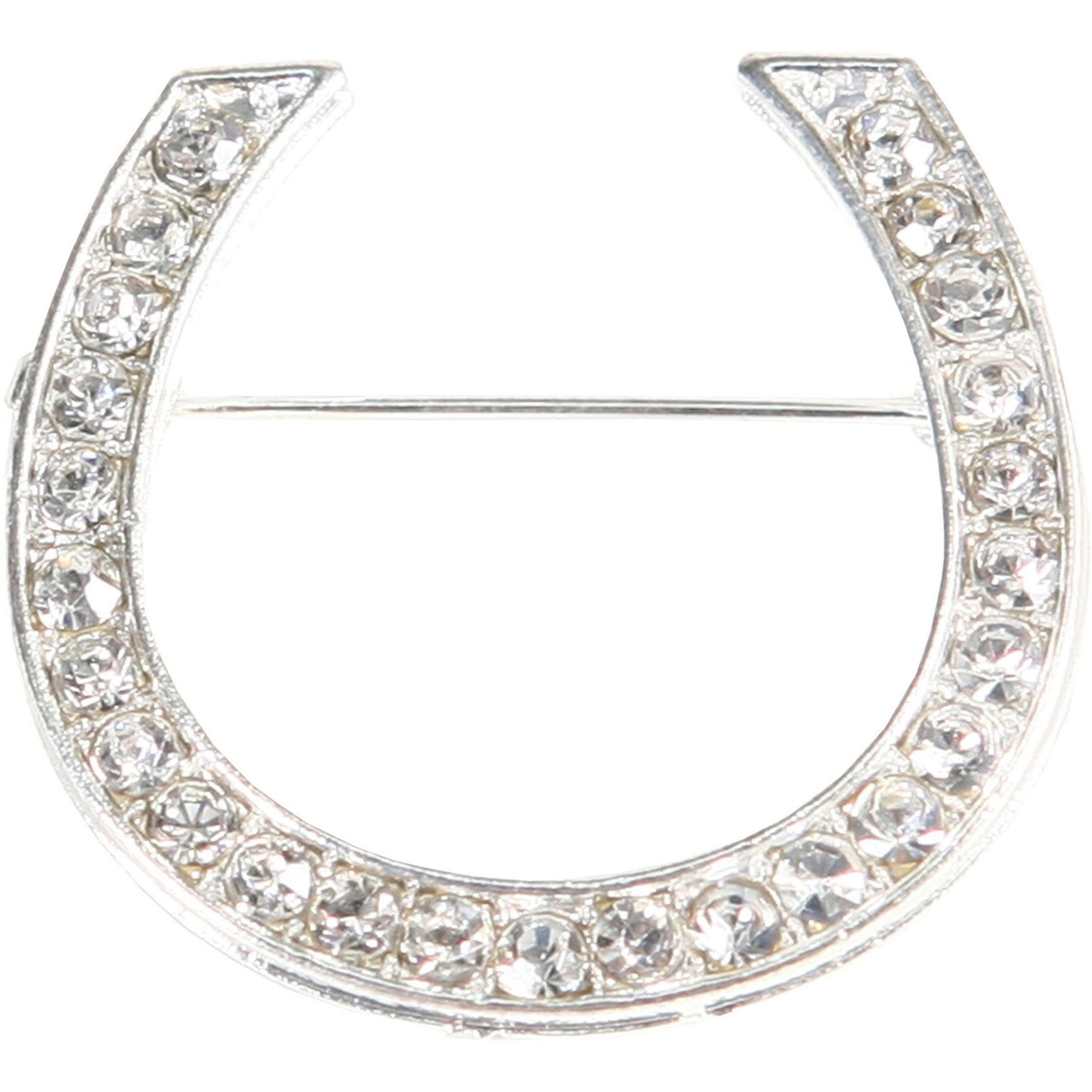HORKA Epingle à Plastron Fer à Cheval Argent