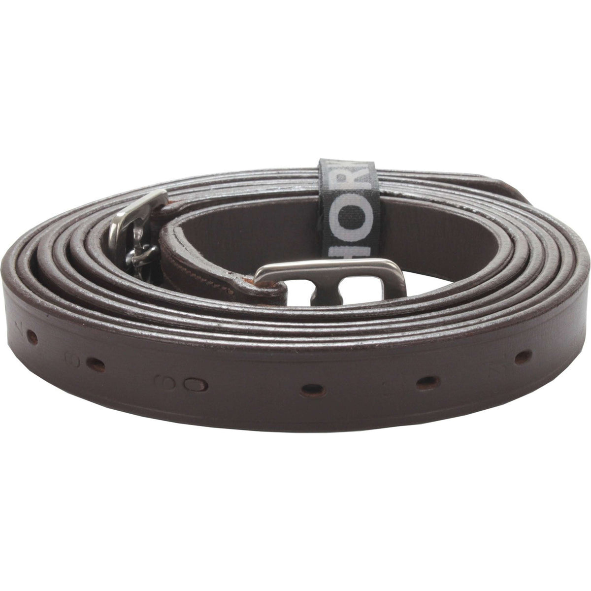 HORKA Étrivière Cuir Marron/Argent