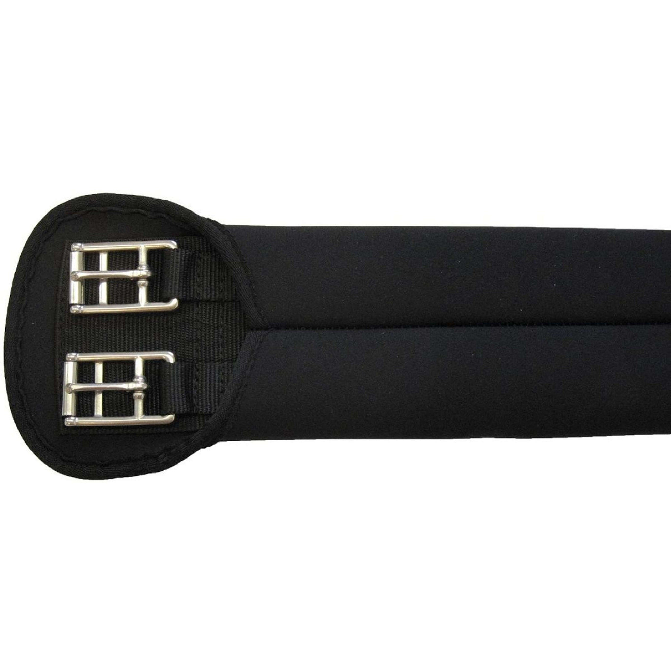 HORKA Sangle de Dressage Néoprène Noir/Argent HORKA Sangle de Dressage Néoprène Noir/Argent
