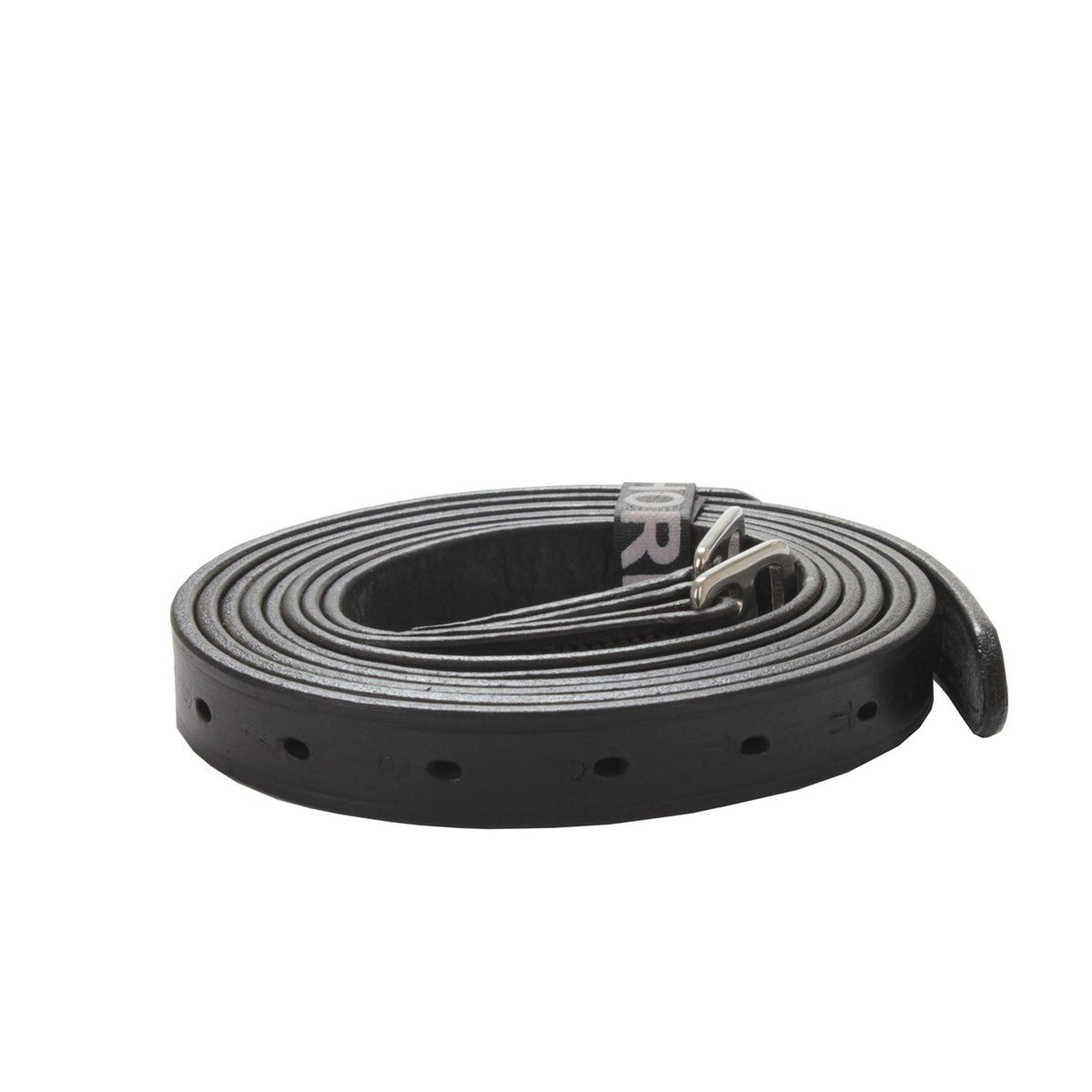 HORKA Étrivière Cuir Noir/Argent