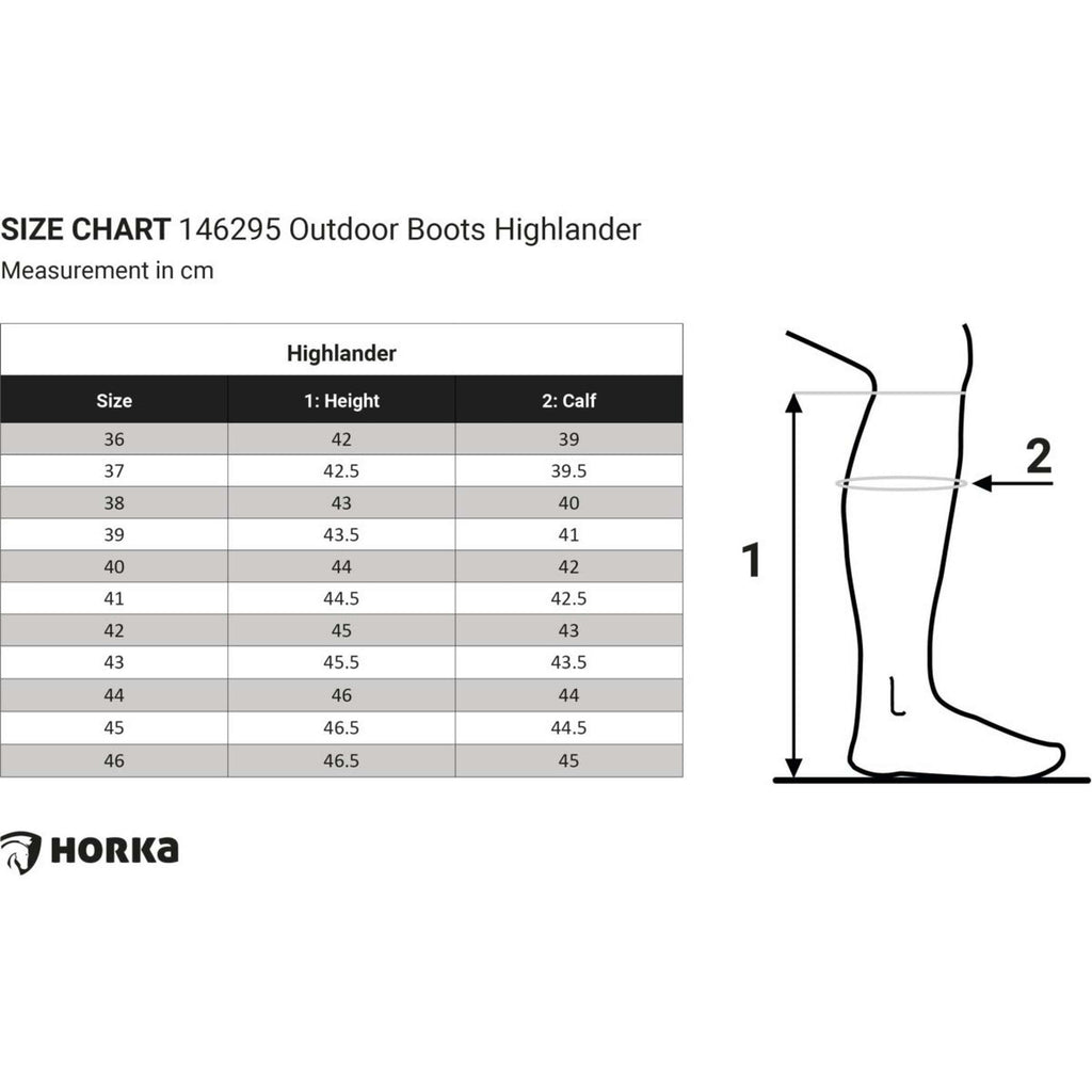 HORKA Bottes d'Extérieur Highlander Long Forest Green