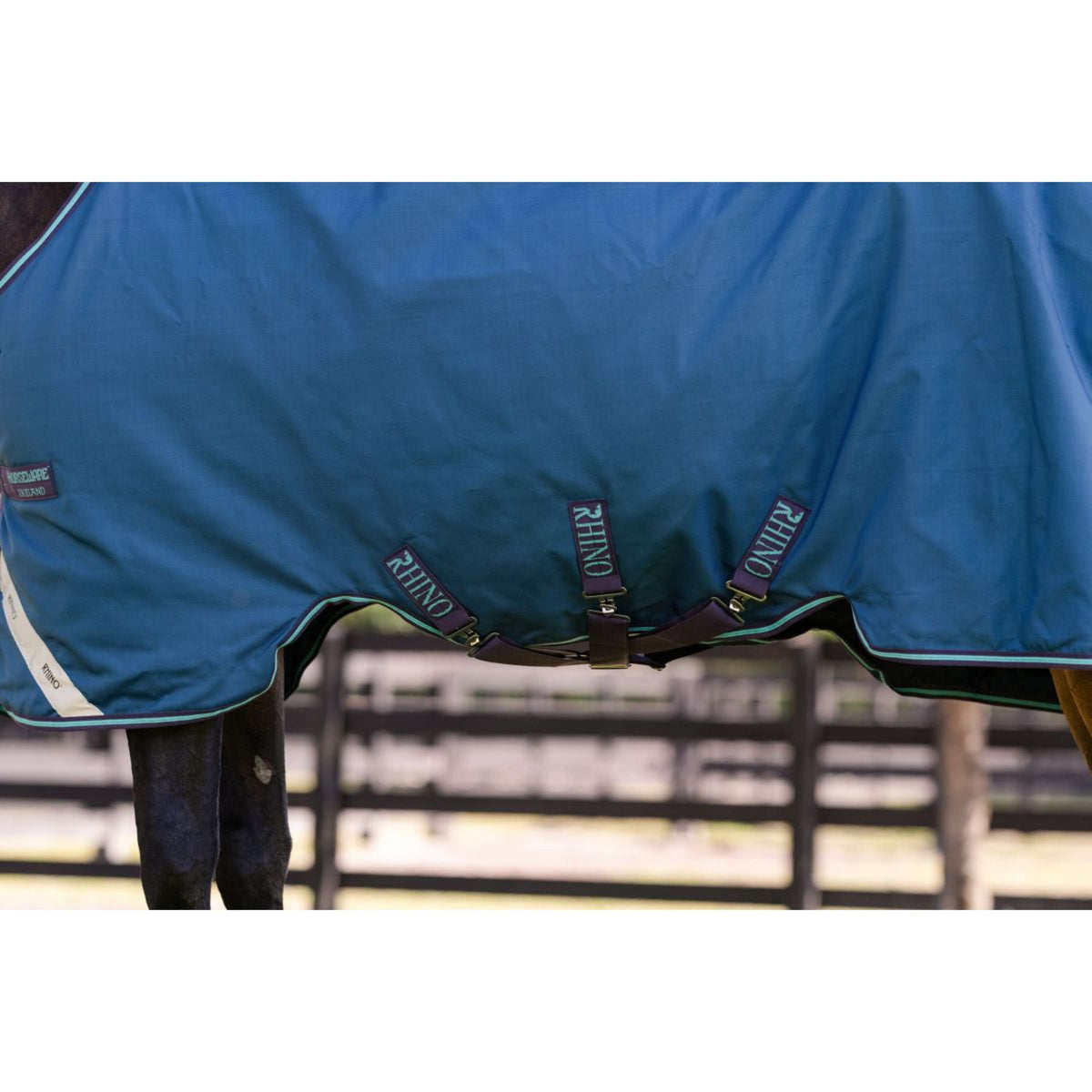 Rhino Chemise Turnout 100g Marine/Gris/Aqua/Gris