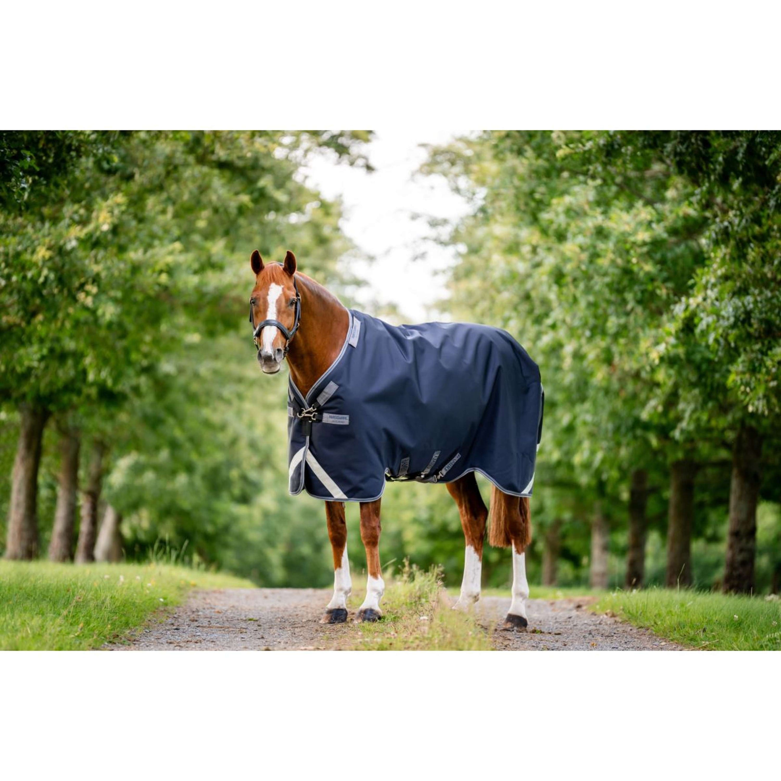 Rambo Chemise Turnout 1680D 100g Bleu marine/Gris orage/Argent