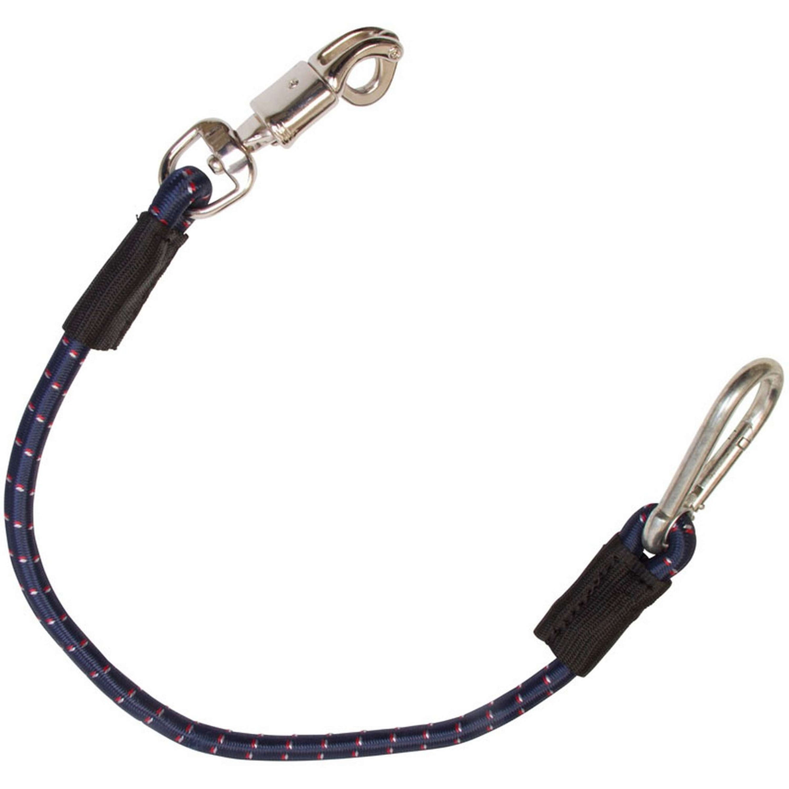 Imperial Riding Longe d'Attache pour Van Élastique Rouge/Marine/Blanc Imperial Riding Longe d'Attache pour Van Élastique Rouge/Marine/Blanc