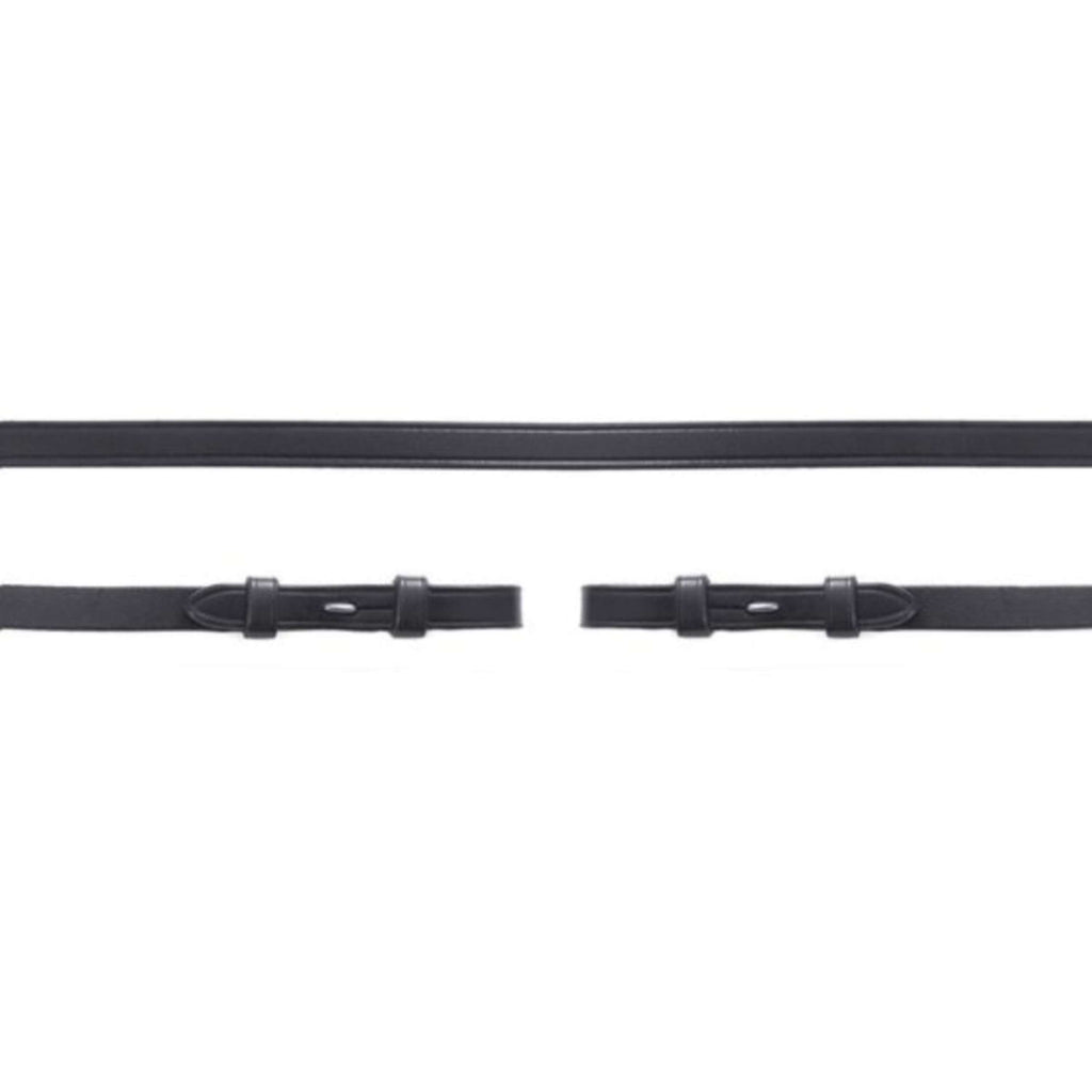 Schockemöhle Rênes de Filet Cuir Noir/Argent