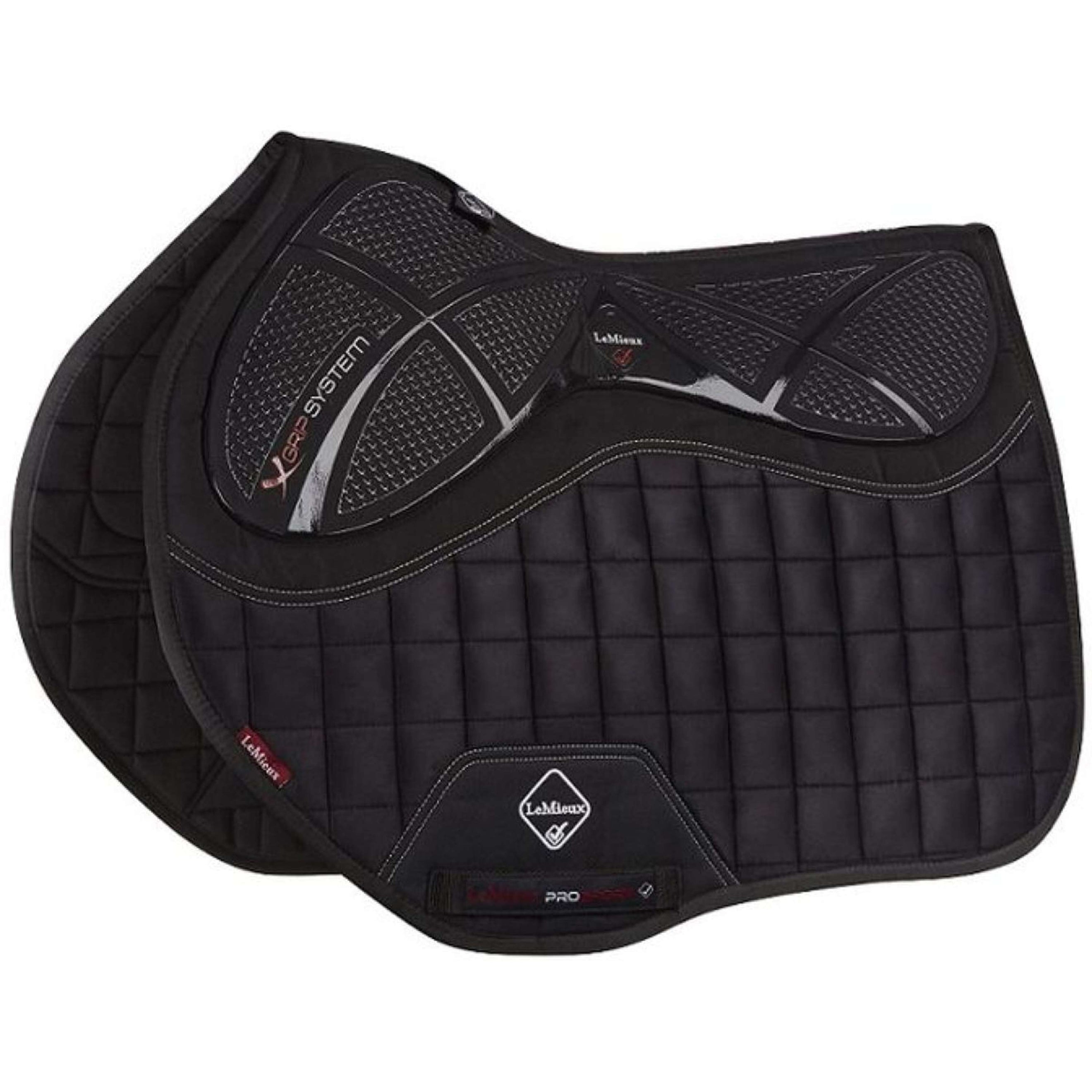 LeMieux Tapis de Selle X-Grip Square EuroJump Noir LeMieux Tapis de Selle X-Grip Square EuroJump Noir