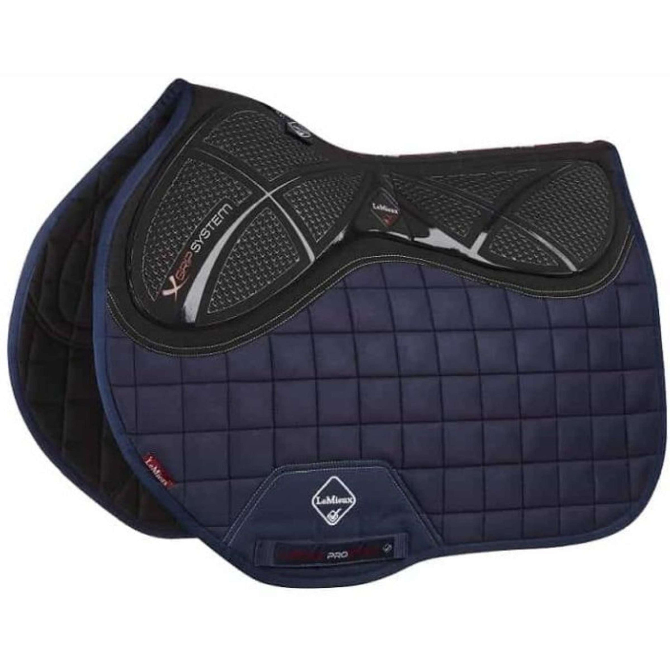 LeMieux Tapis de Selle X-Grip Square EuroJump Marin LeMieux Tapis de Selle X-Grip Square EuroJump Marin