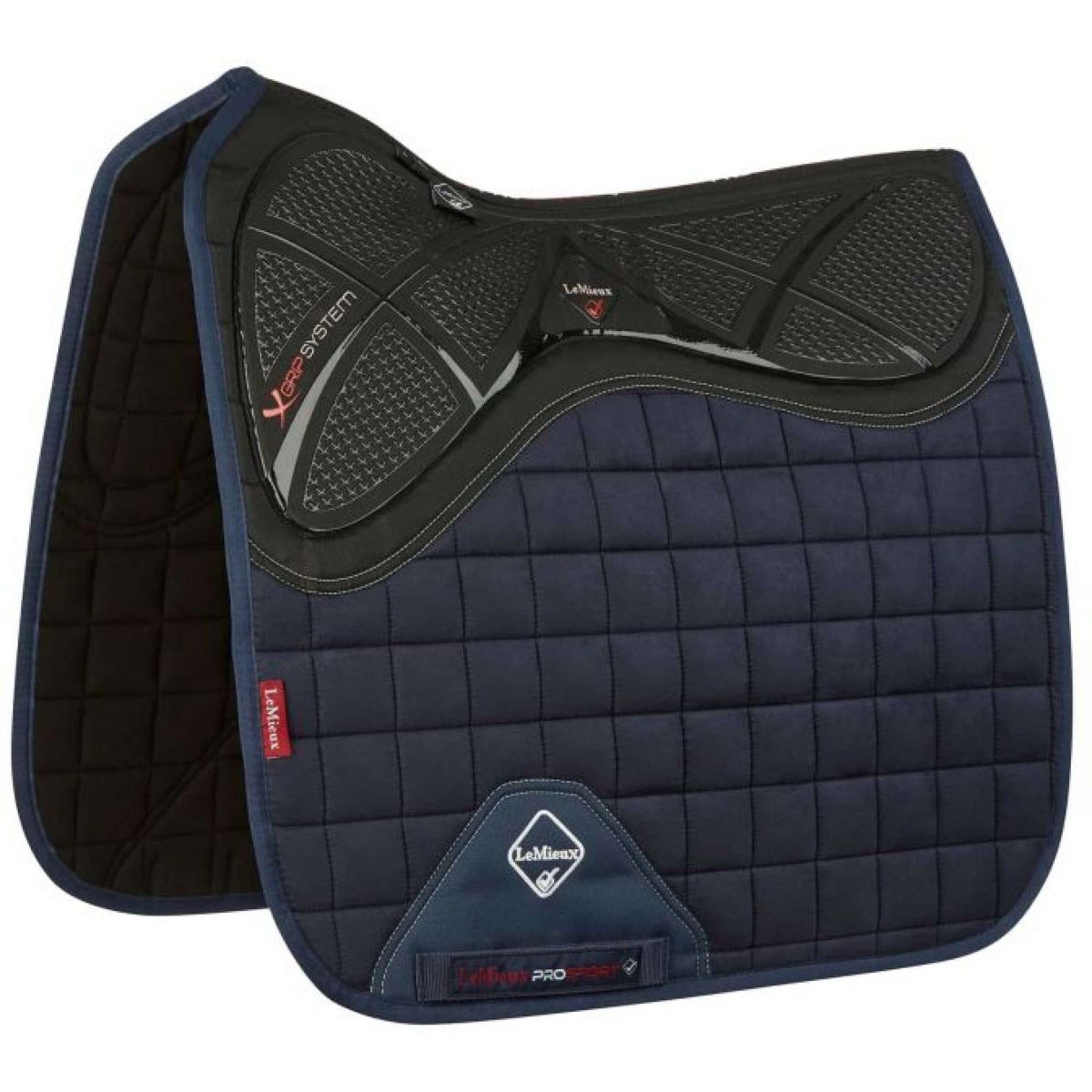 LeMieux Tapis de Selle X-Grip Square Dressage Marin LeMieux Tapis de Selle X-Grip Square Dressage Marin