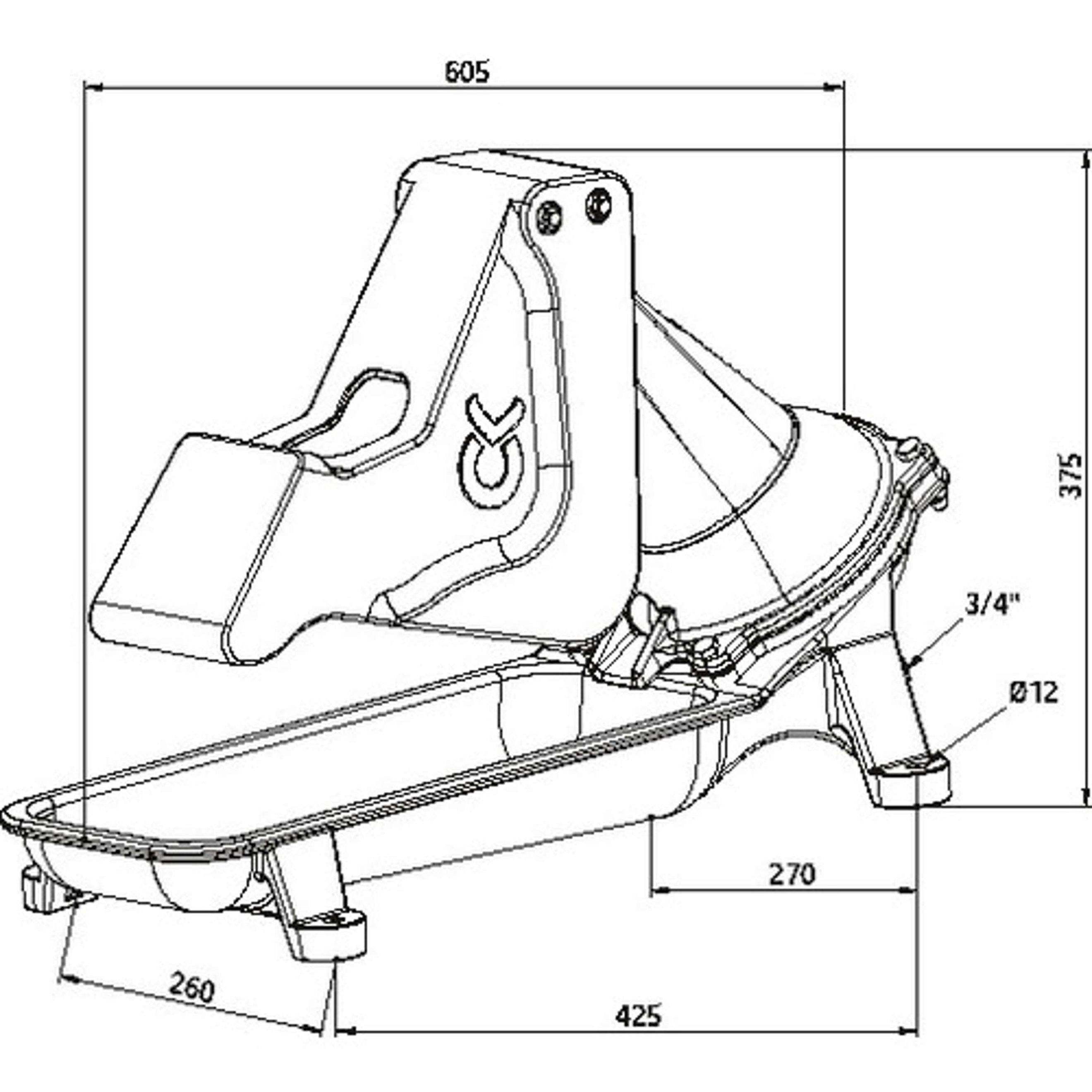 Kerbl Pompe de Prairie P100 3/4 Raccordement