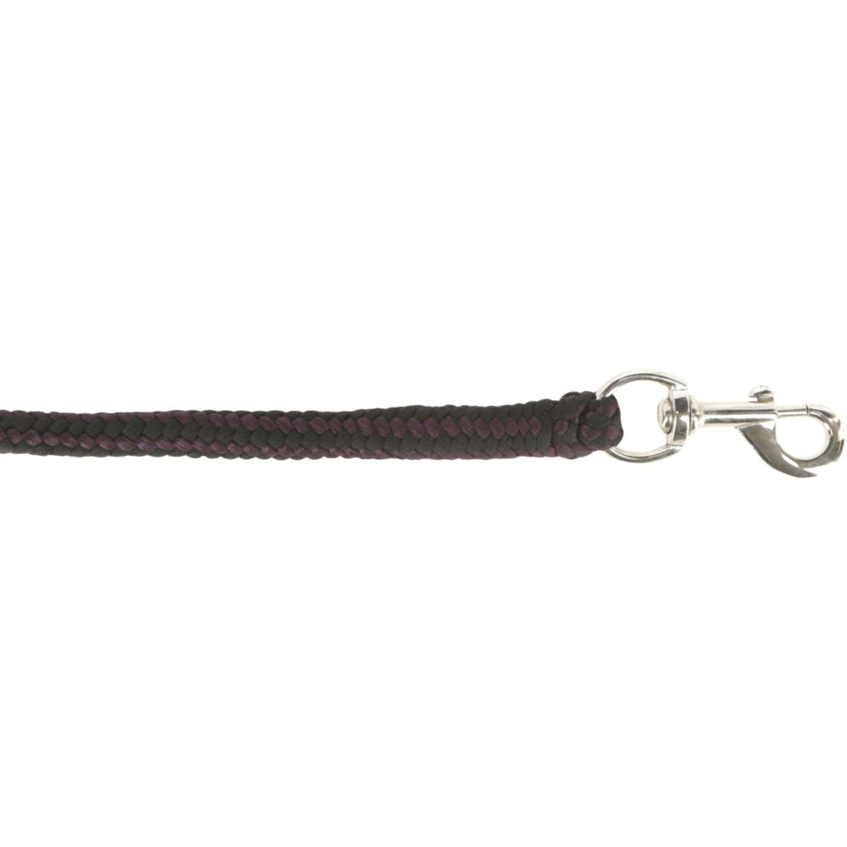 Covalliero Corde pour Licol Hippo avec Mousqueton Aubergines/Anthracite