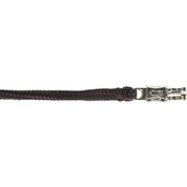Covalliero Corde pour Licol Hippo avec Crochet Panique Aubergines/Anthracite