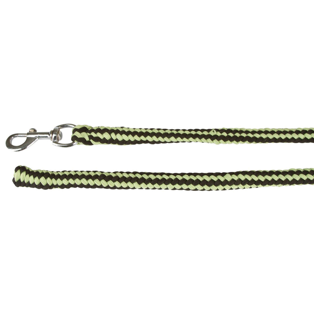 Covalliero Corde pour Licol Hippo avec Mousqueton Anthracite/Citron