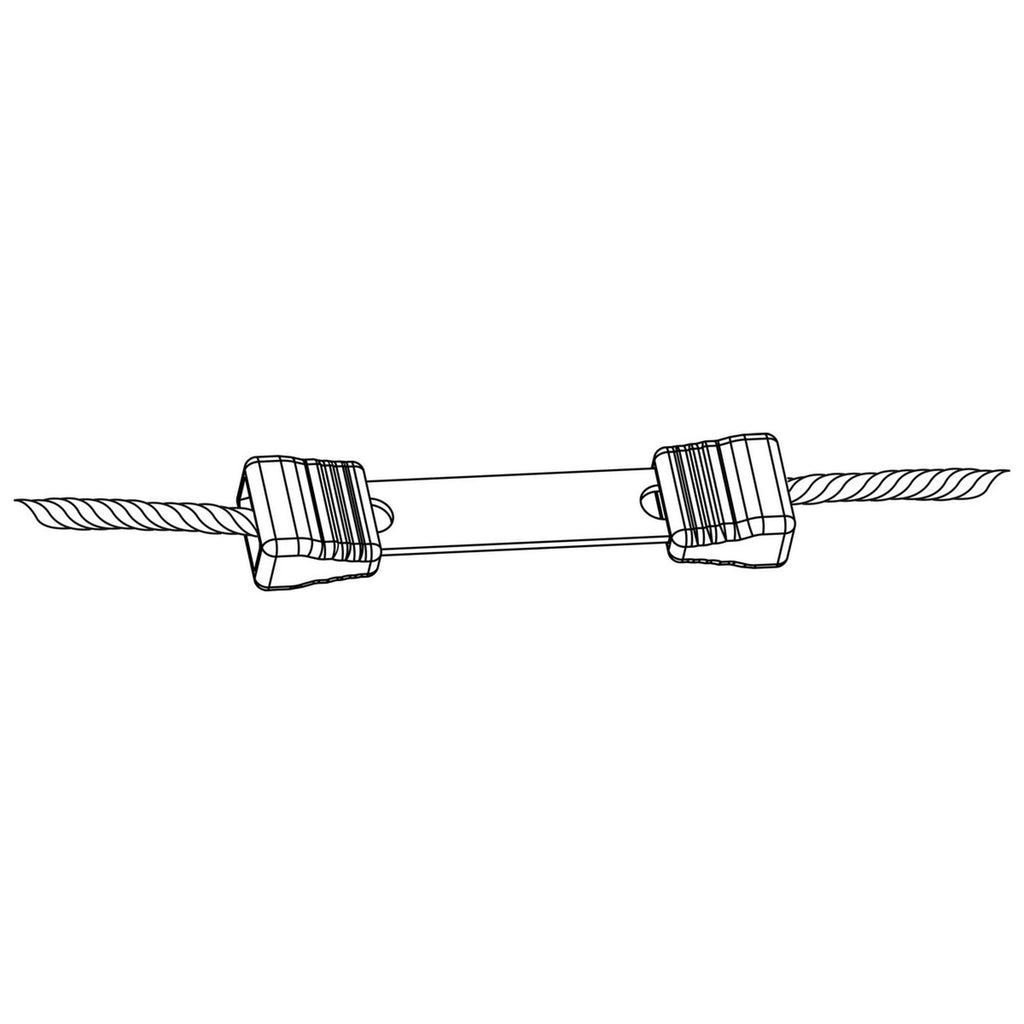 Ako Connecteur de Fil Litzclip 3mm Droit Acier inoxydable 10 Pièces