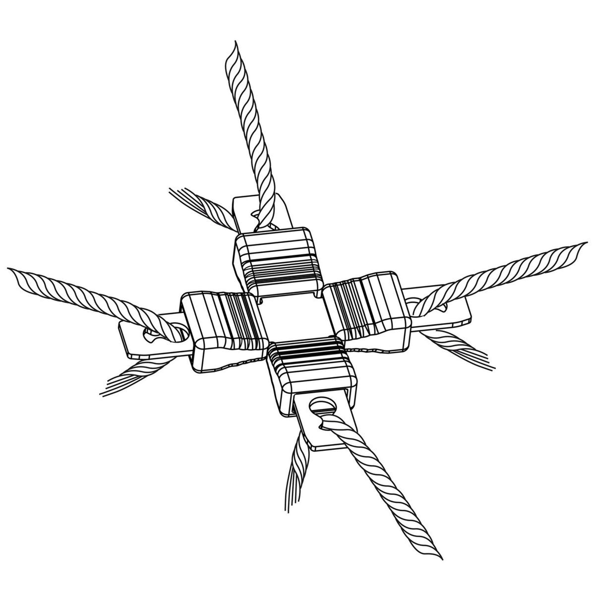 Ako Kit de Réparation Litzclip Galvanisé 8 Parties