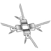 Ako Kit de Réparation Litzclip Galvanisé 8 Parties