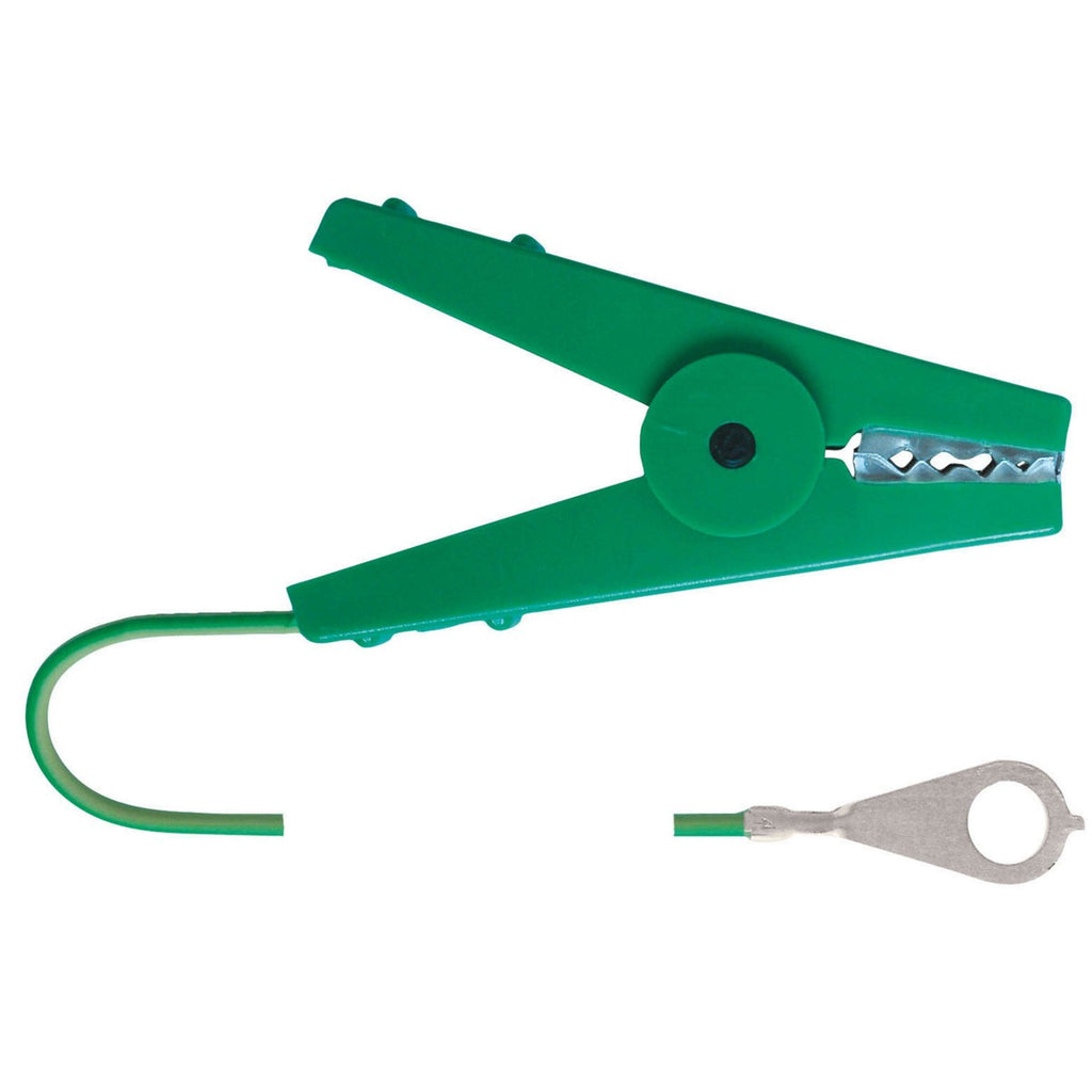 Ako Pinces Crocodiles Terre Connexion Câble Vert