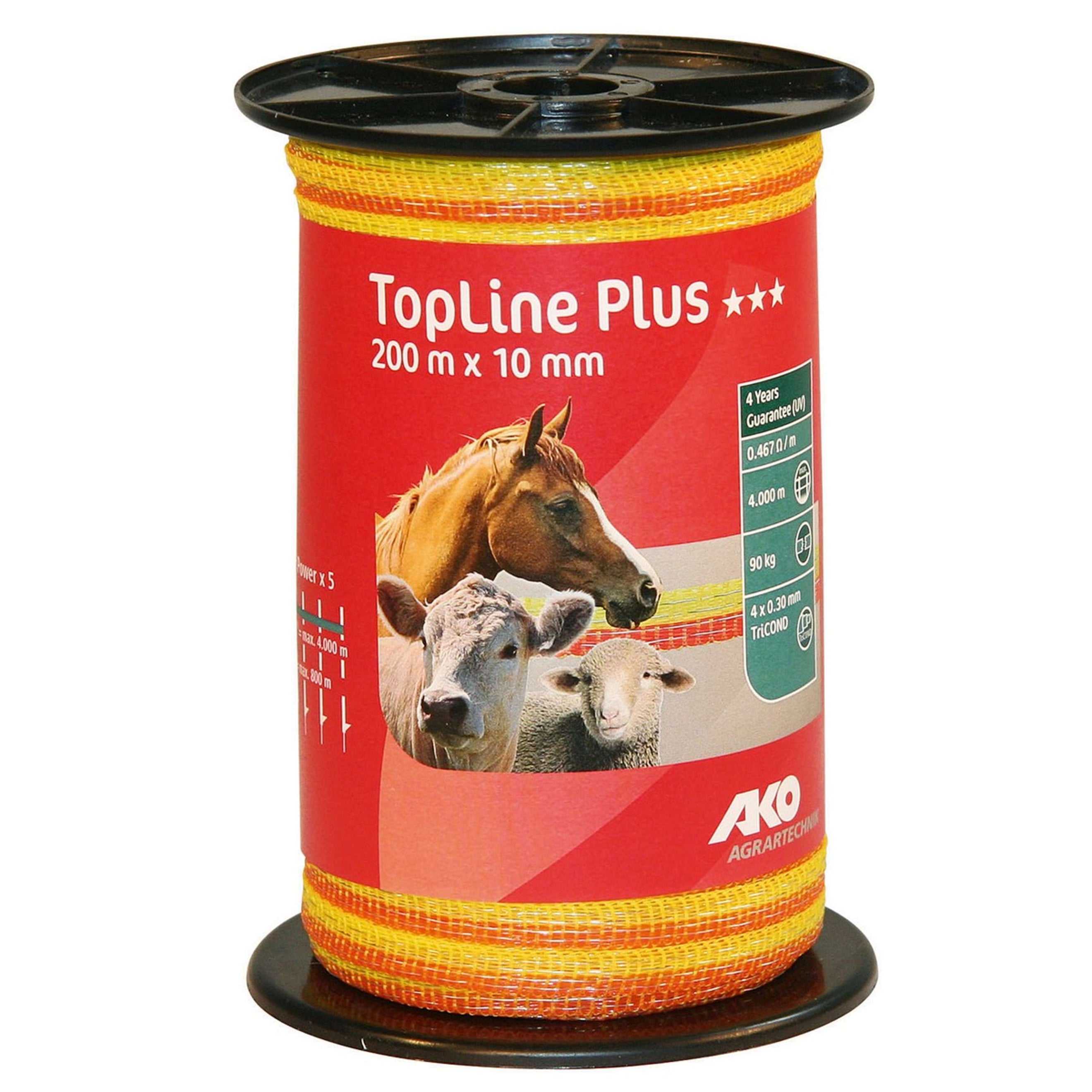 Ako Ruban de clôture TopLine Plus Jaune orange Ako Ruban de clôture TopLine Plus Jaune orange
