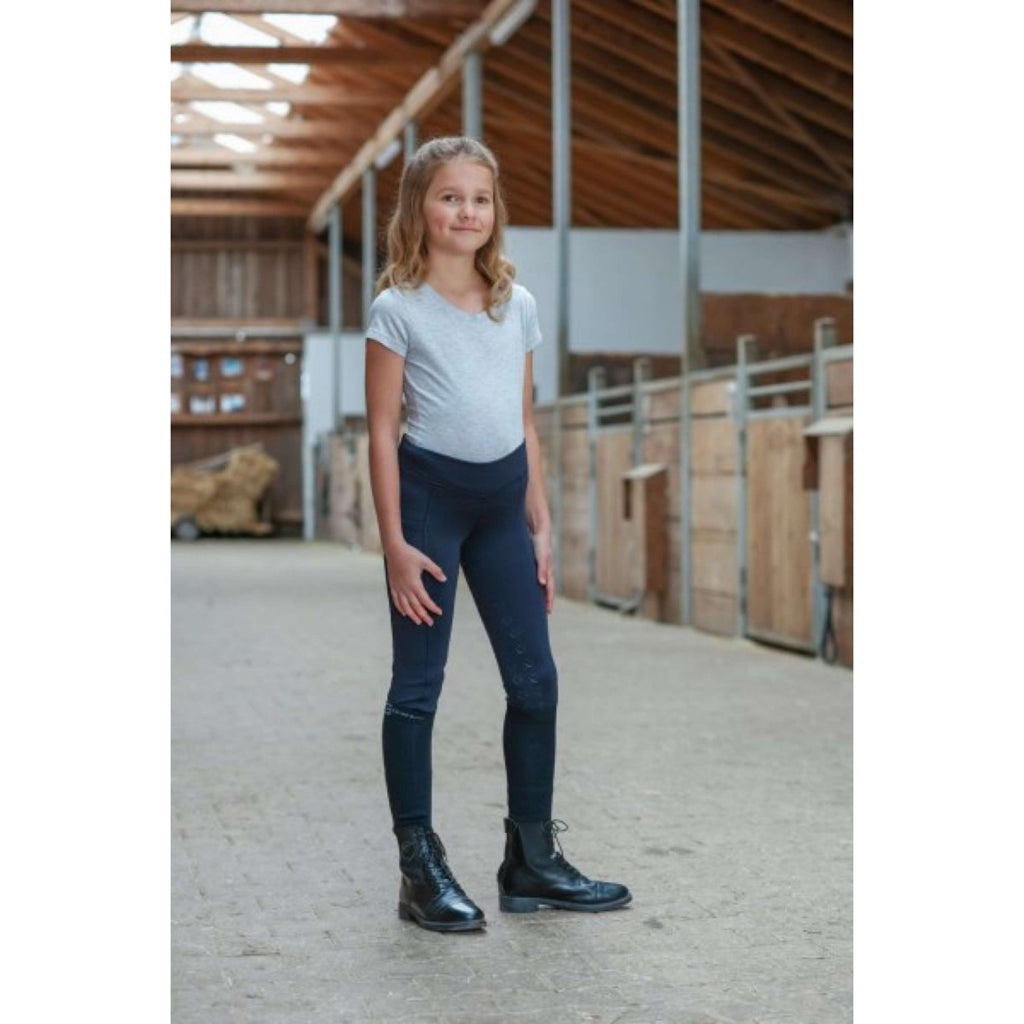 Covalliero Legging d'Équitation ClassicStar Enfants Marin