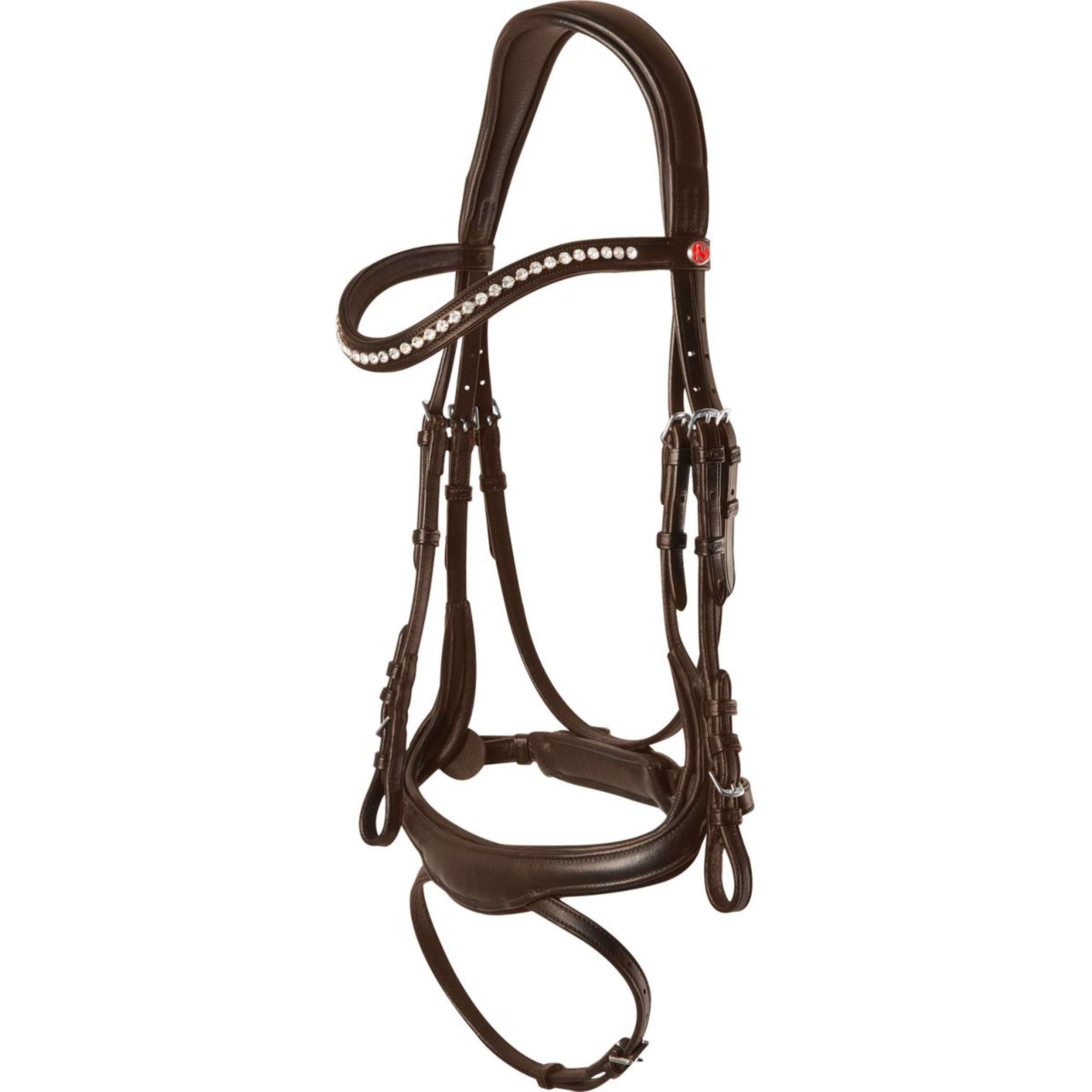 Kieffer Bridon Amy Ultrasoft Suédois avec Boucle et Noseband Marron Kieffer Bridon Amy Ultrasoft Suédois avec Boucle et Noseband Marron