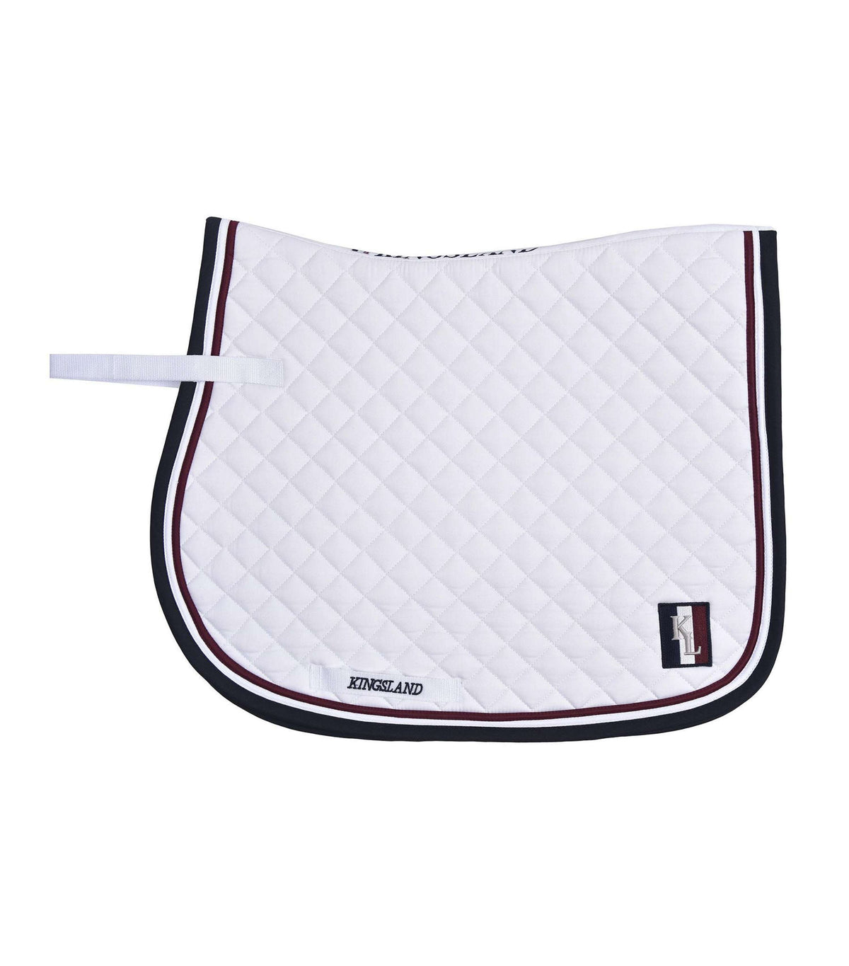 Kingsland Tapis de Selle Classic de Saut Blanc