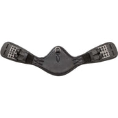 Kavalkade Sangle de Dressage Casper Soft Leather avec Élastique Noir