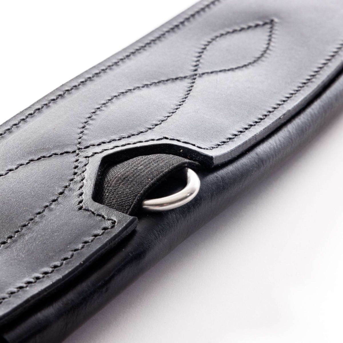 Kavalkade Sangle Atlas Oiled Leather avec Élastique Noir