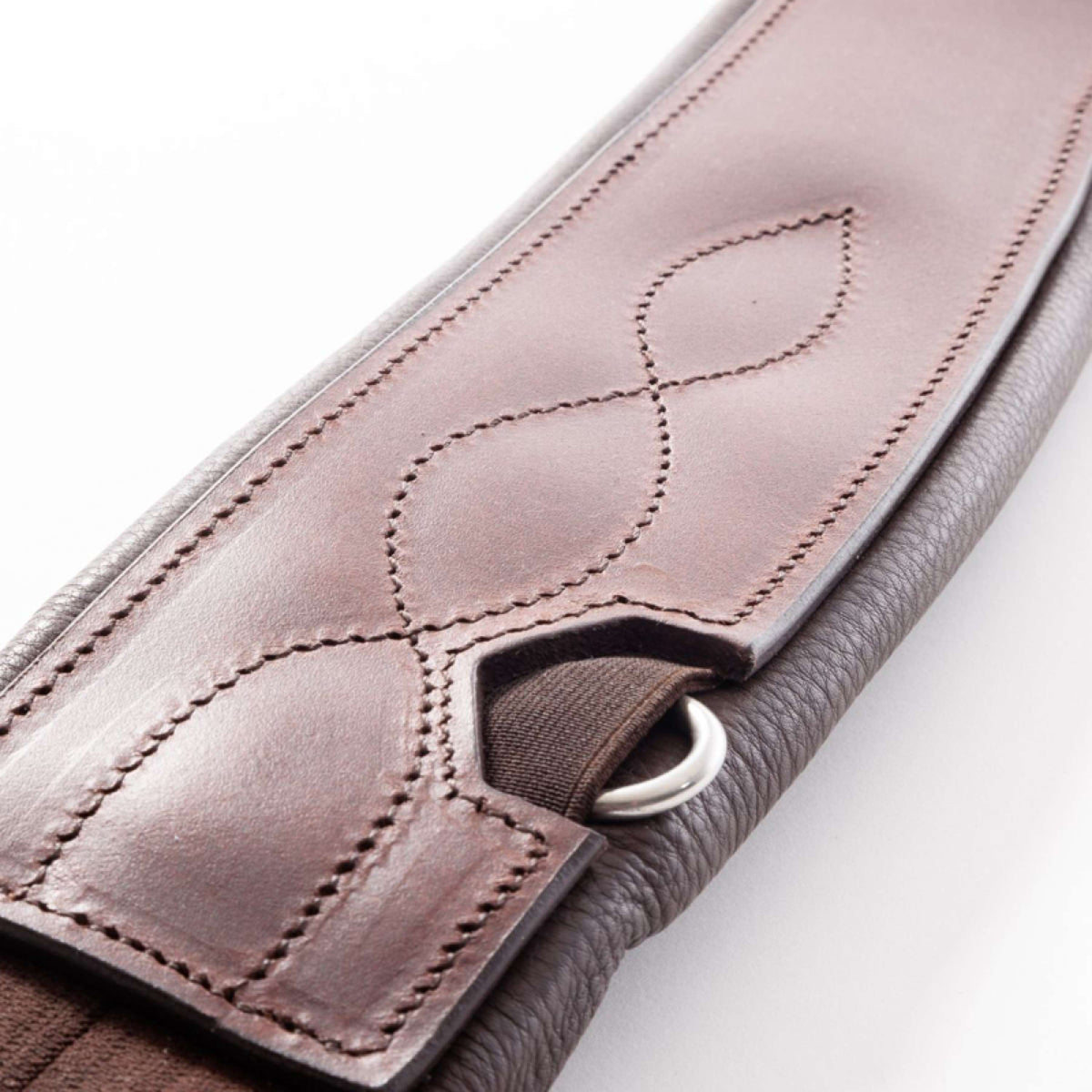 Kavalkade Sangle Atlas Oiled Leather avec Élastique Marron
