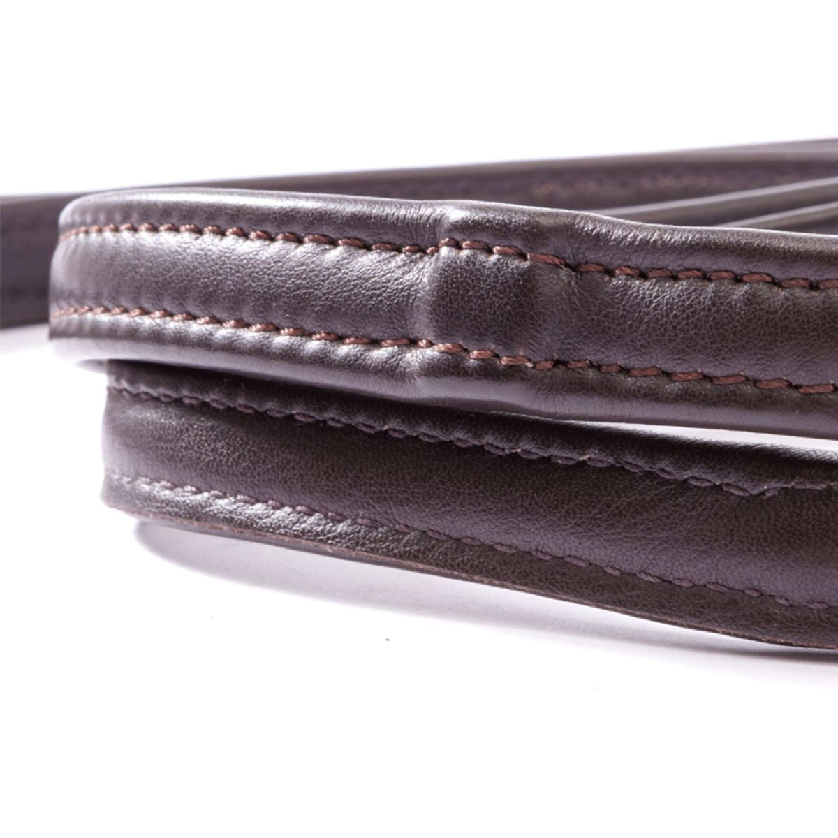Kavalkade Rênes Cuir Doux Étroit Marron