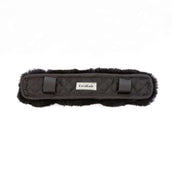 Kavalkade Protection Têtière/Muserolle Memory Peau d'Agneau 2 Velcro Noir