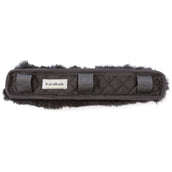 Kavalkade Tête et Nez Tapis Peau d'Agneau Noir