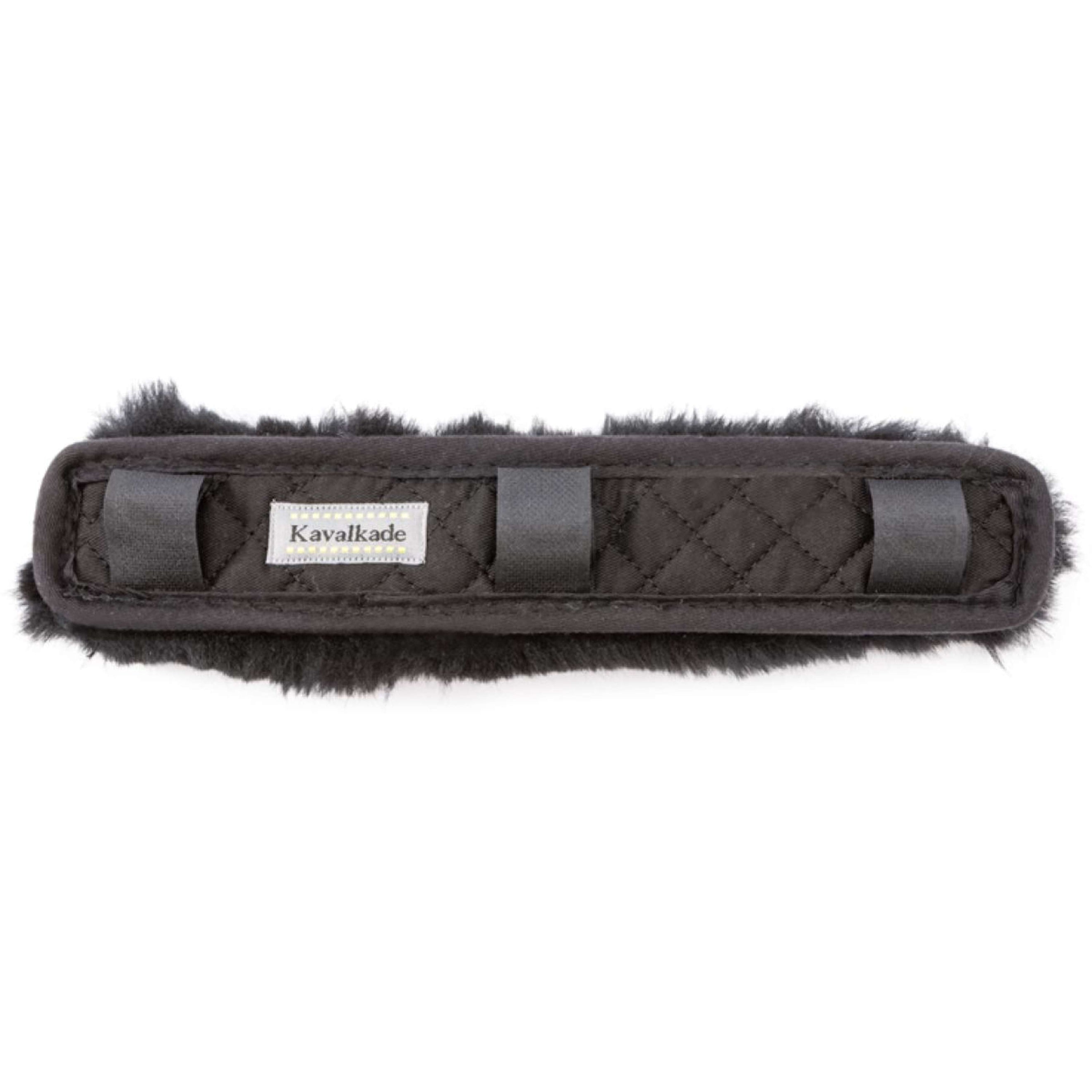Kavalkade Tête et Nez Tapis Peau d'Agneau Noir