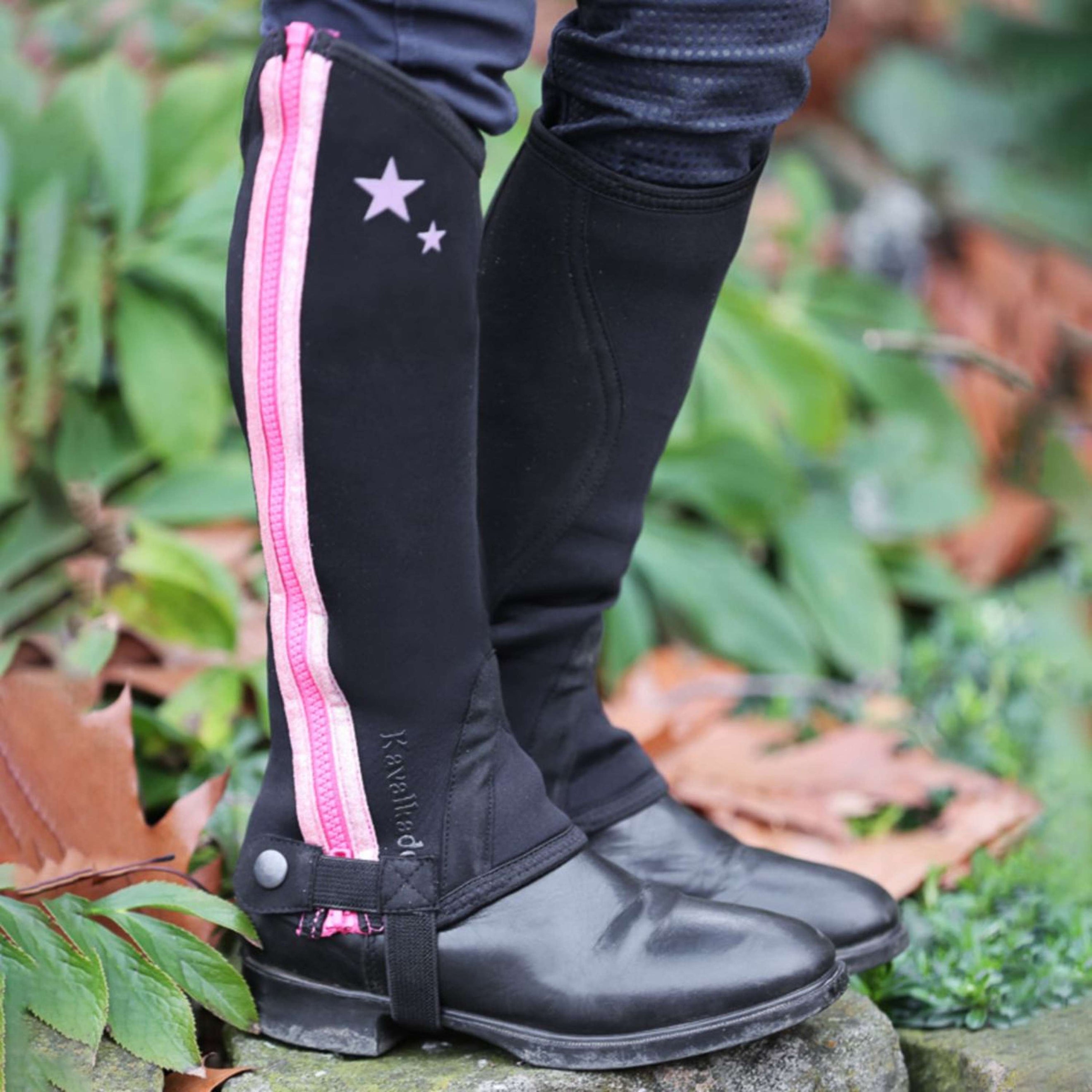Kavalkade Chaps Lotta Kids Noir/Rose Kavalkade Chaps Lotta Kids Noir/Rose