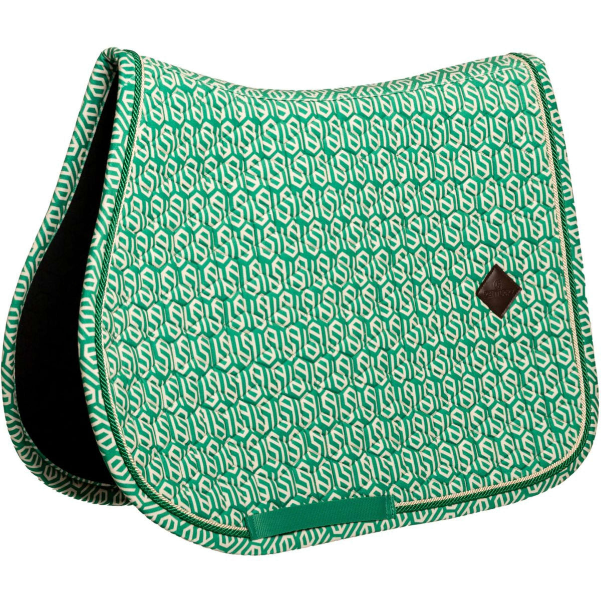Kentucky Tapis de Selle Velvet Maze Cipher de Saut Blanc/Vert