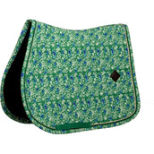 Kentucky Tapis de Selle Velvet Paisley Garden de Saut Vert/Marine