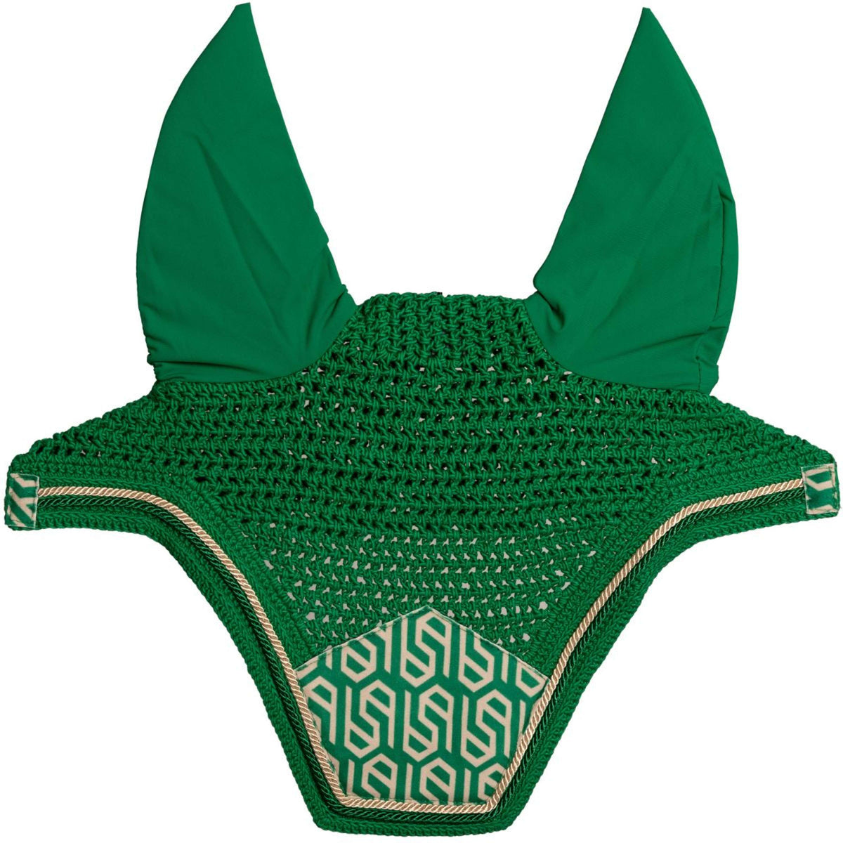 Kentucky Bonnet Anti-Mouches Wellington Velvet Maze Cipher Blanc/Vert