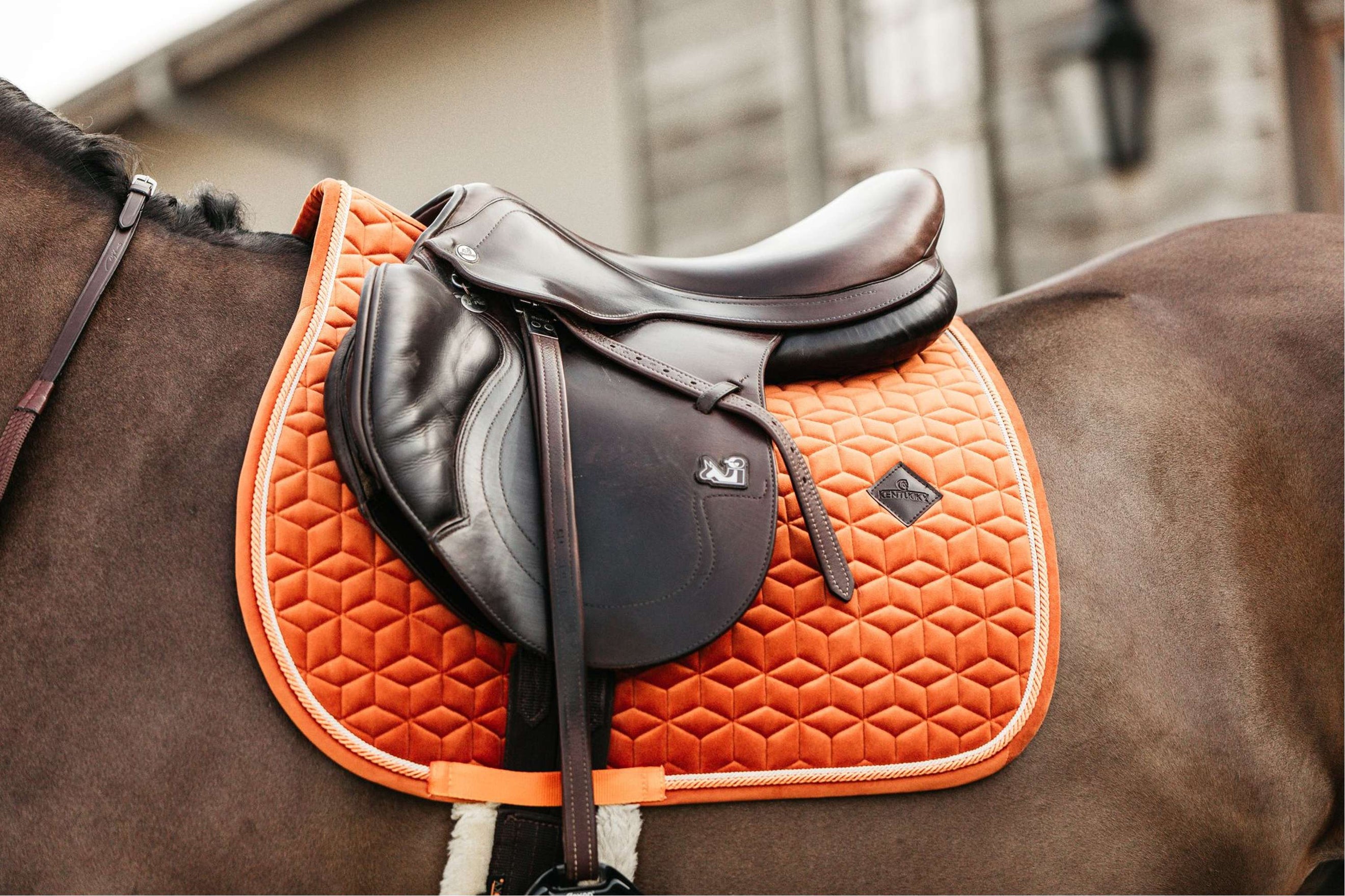 Kentucky Tapis de Selle Velvet Orange Kentucky Tapis de Selle Velvet Orange