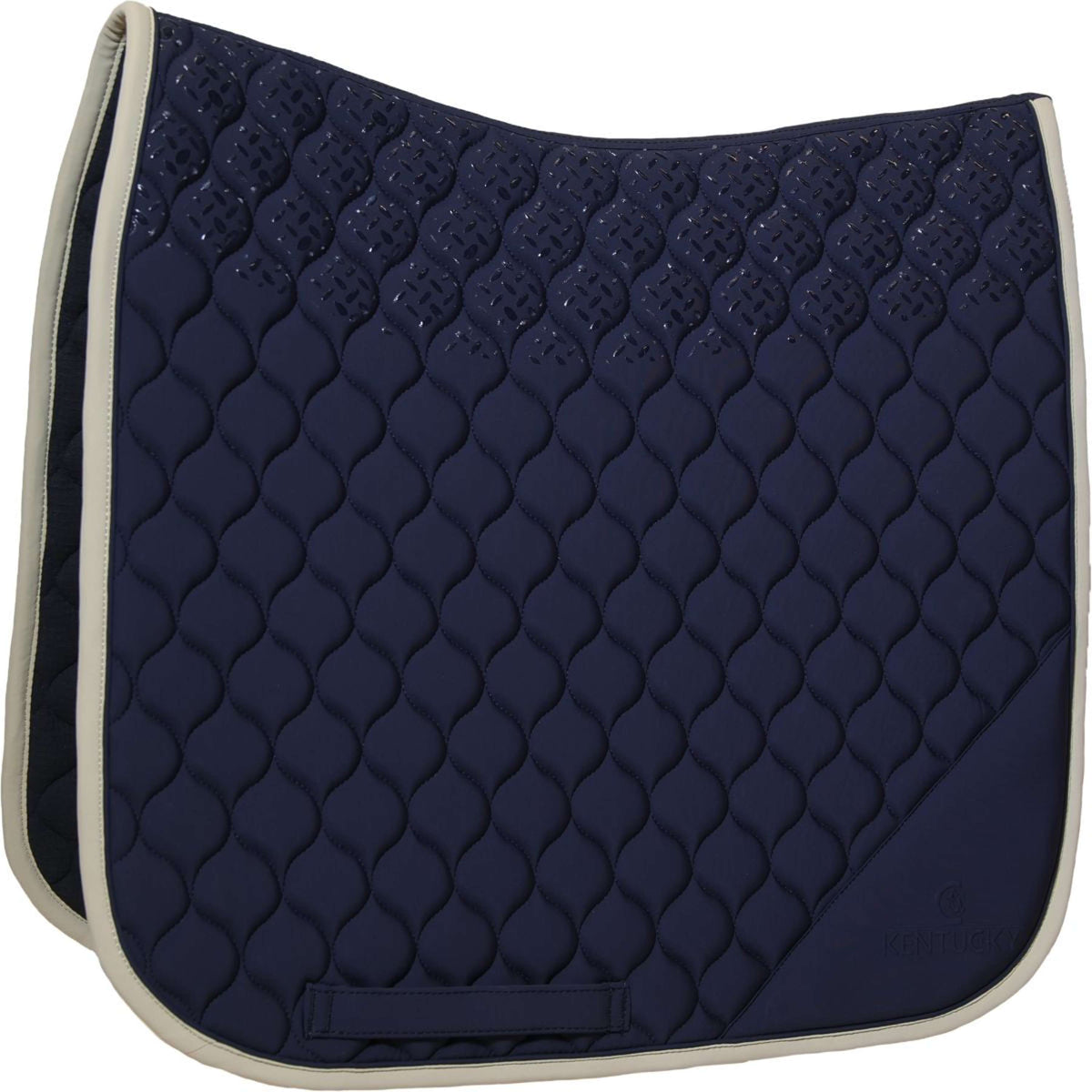 Kentucky Horsewear Tapis de Selle Softshell Onion Quilt Dressage Marin/Beige