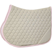 Kentucky Horsewear Tapis de Selle Softshell Onion Quilt de Saut Beige/Vieux Rose